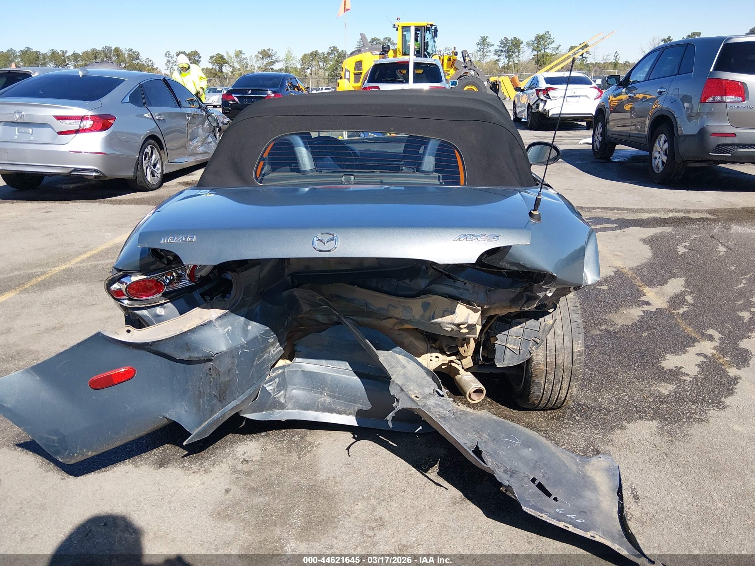 2008 Mazda Mx-5 Touring Blue vin: JM1NC25F180138891