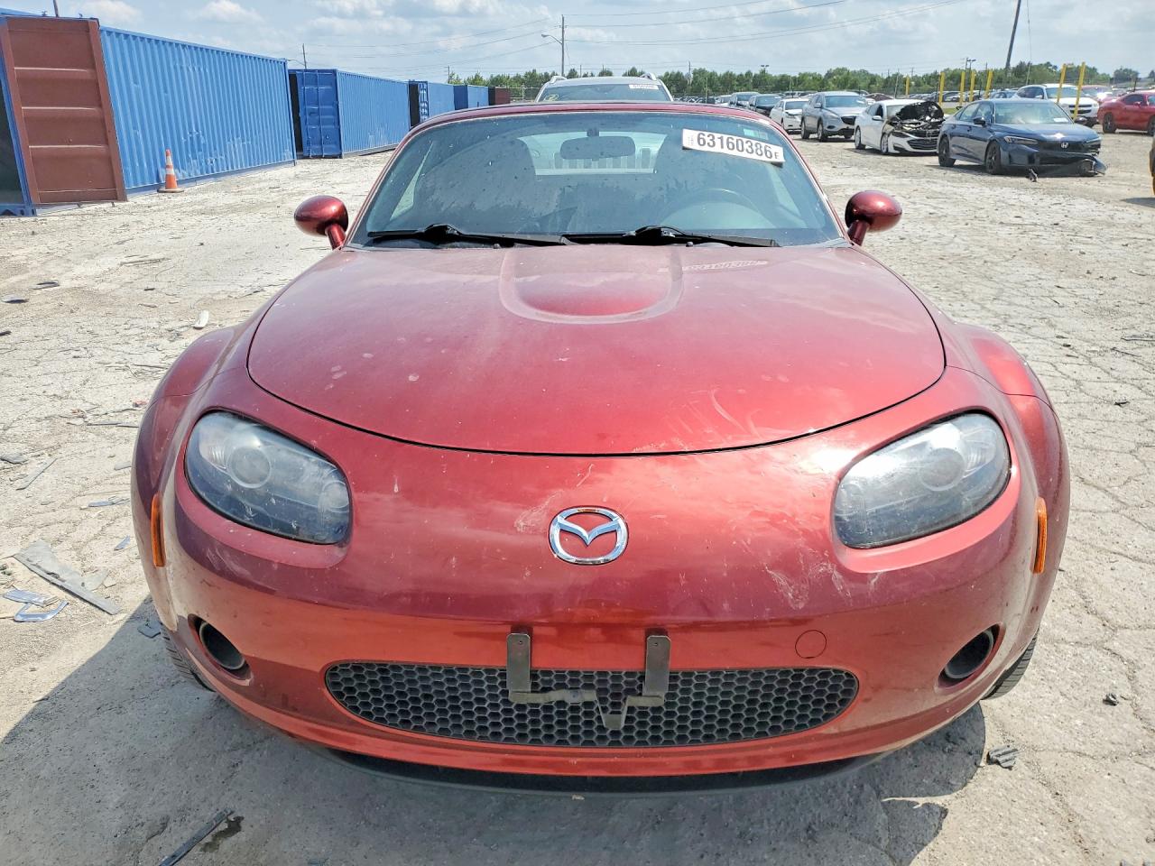 2008 Mazda Mx-5 Miata Maroon vin: JM1NC25F180153925