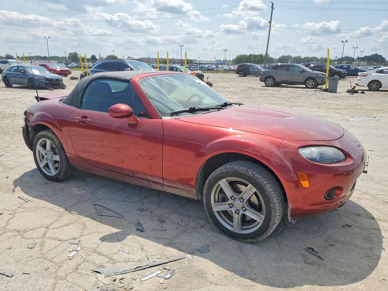 2008 Mazda Mx-5 Miata Maroon vin: JM1NC25F180153925
