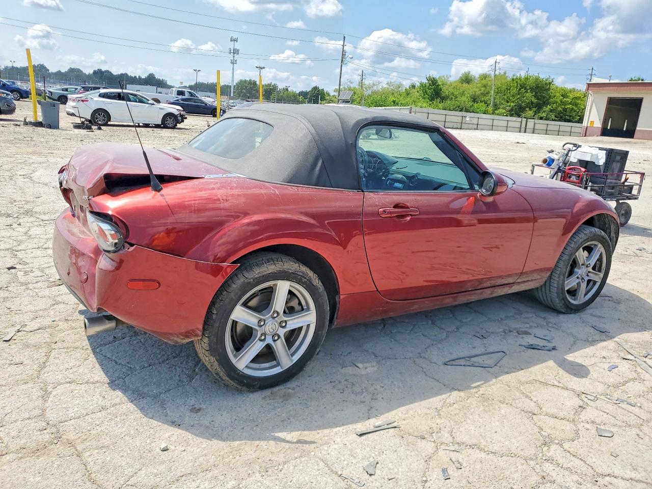 2008 Mazda Mx-5 Miata Maroon vin: JM1NC25F180153925