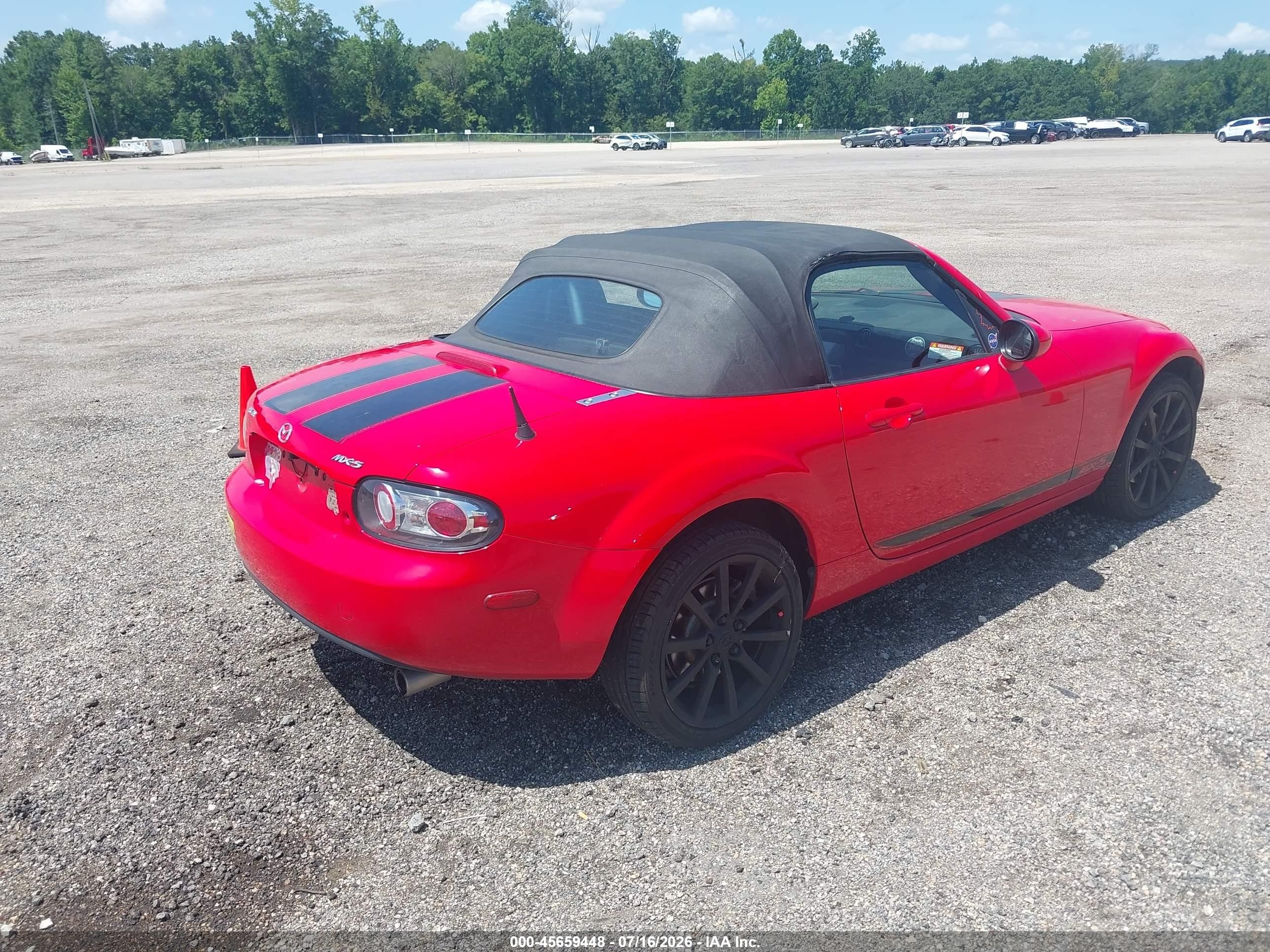 2006 Mazda Mx-5 Sport Red vin: JM1NC25F260107971