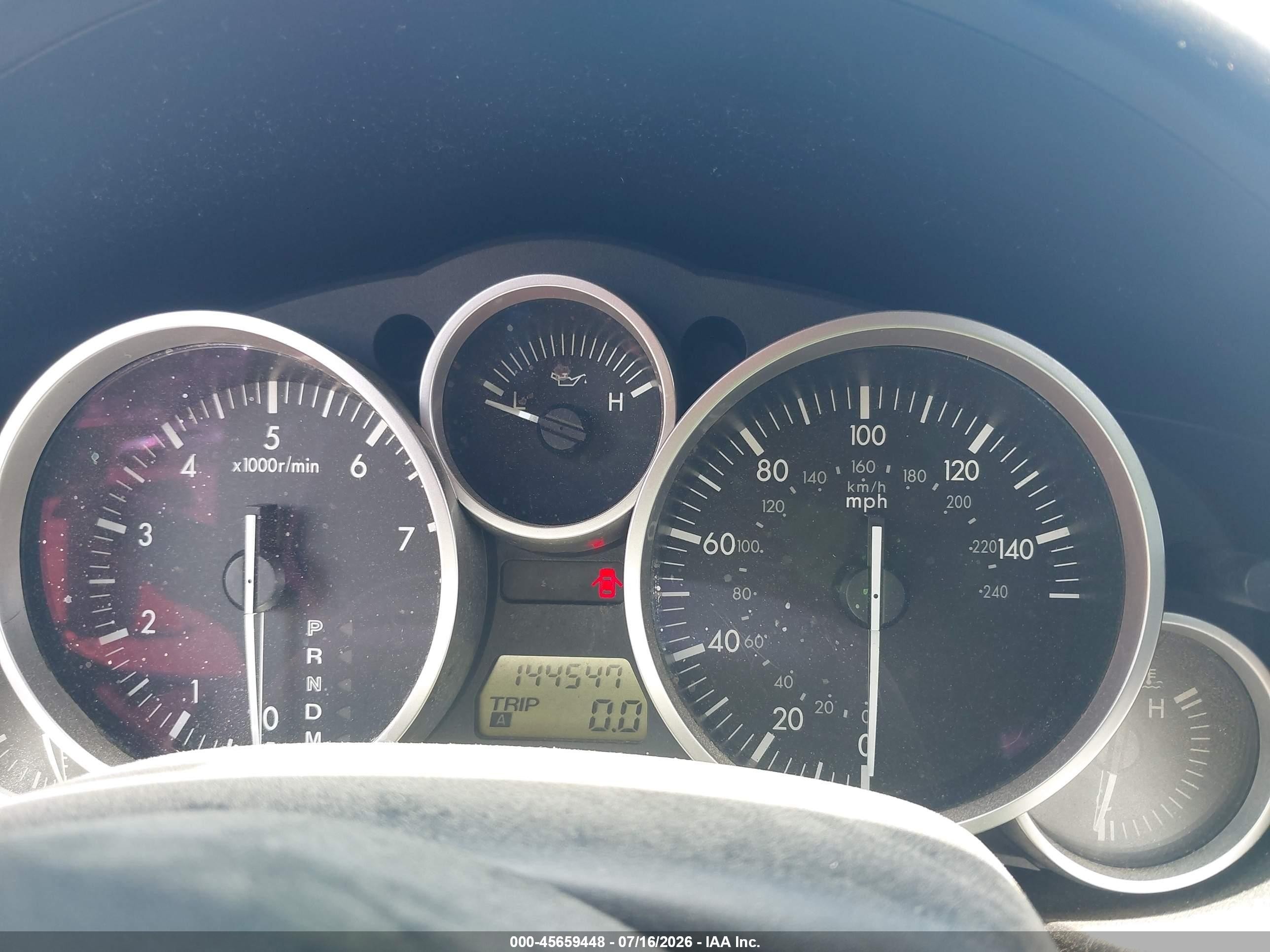 2006 Mazda Mx-5 Sport Red vin: JM1NC25F260107971