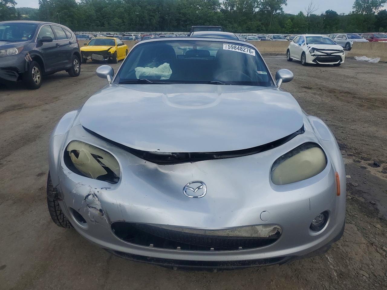 2006 Mazda Mx-5 Miata Silver vin: JM1NC25F260111809