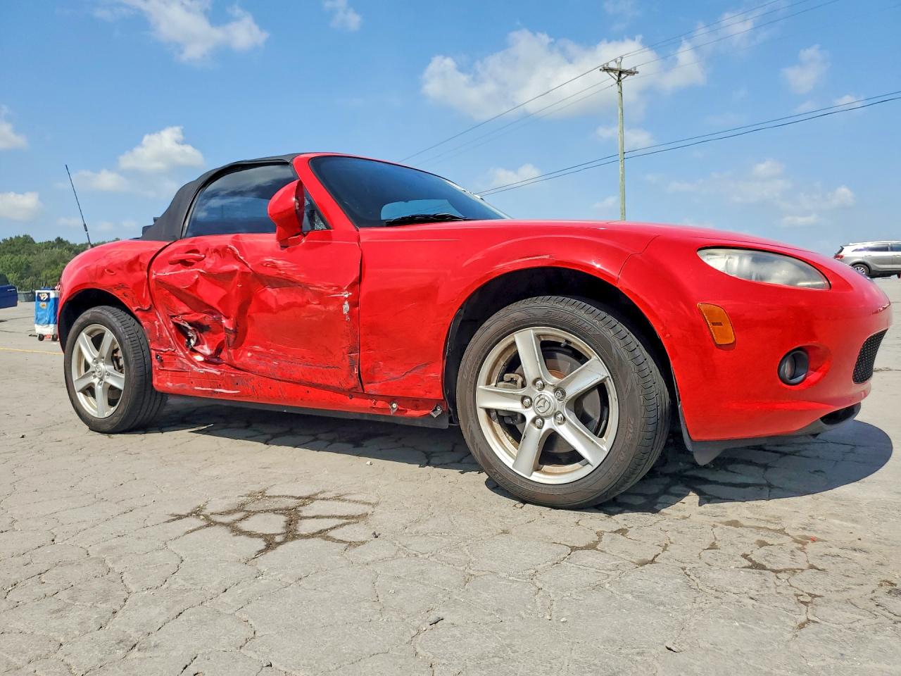 2007 Mazda Mx-5 Miata Red vin: JM1NC25F270129874