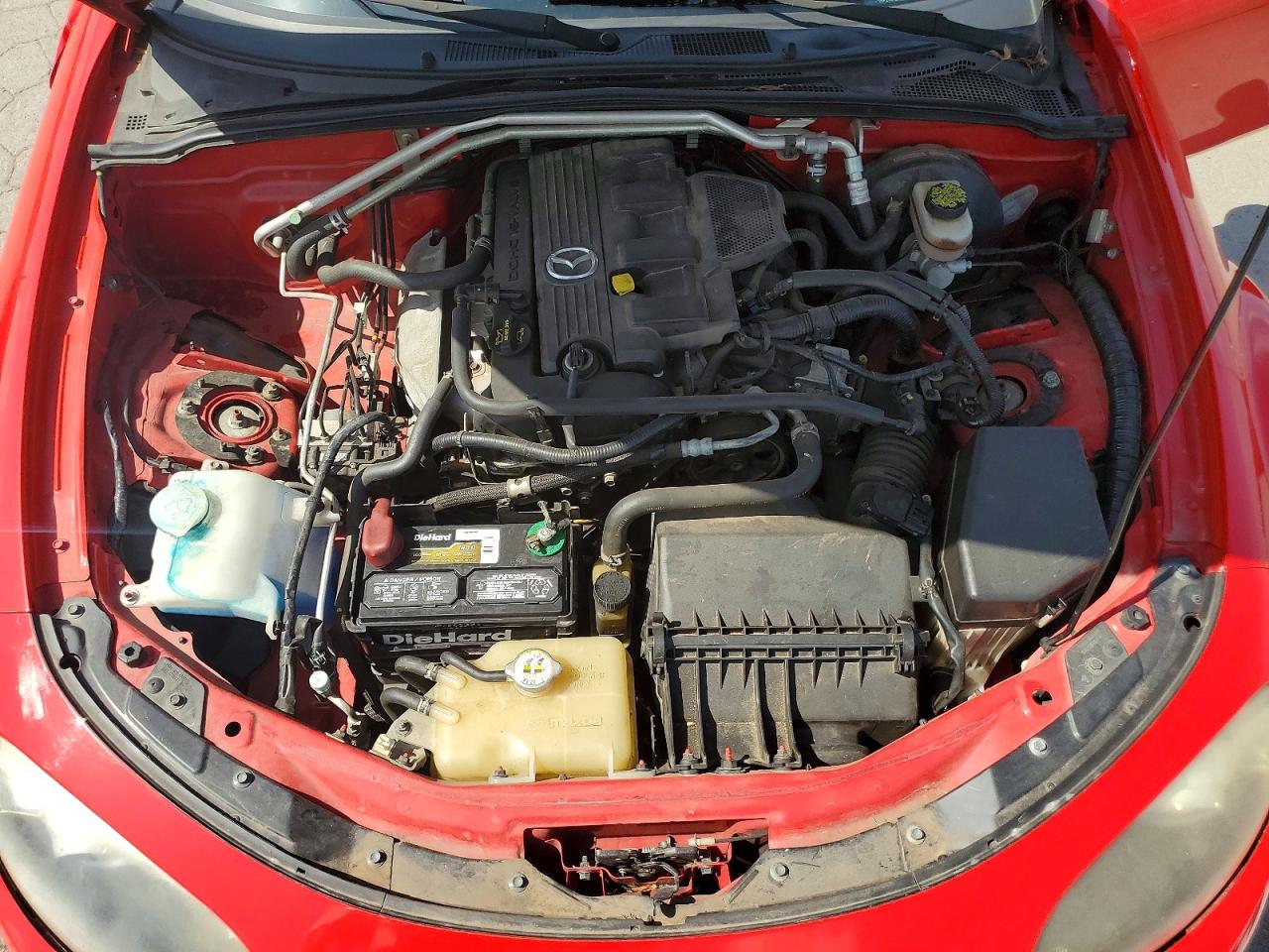 2007 Mazda Mx-5 Miata Red vin: JM1NC25F270129874
