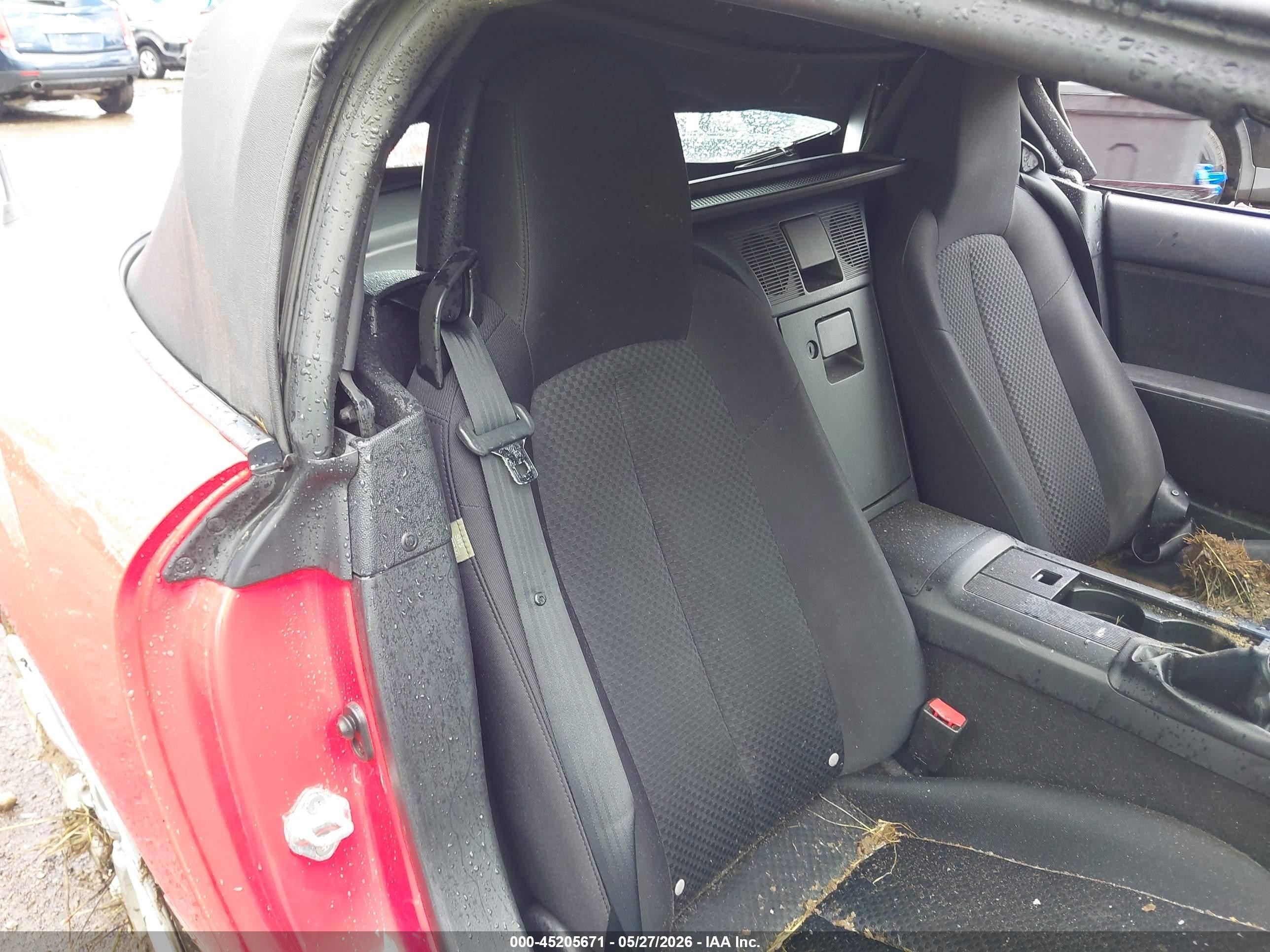 2007 Mazda Mx-5 Touring Red vin: JM1NC25F270136386