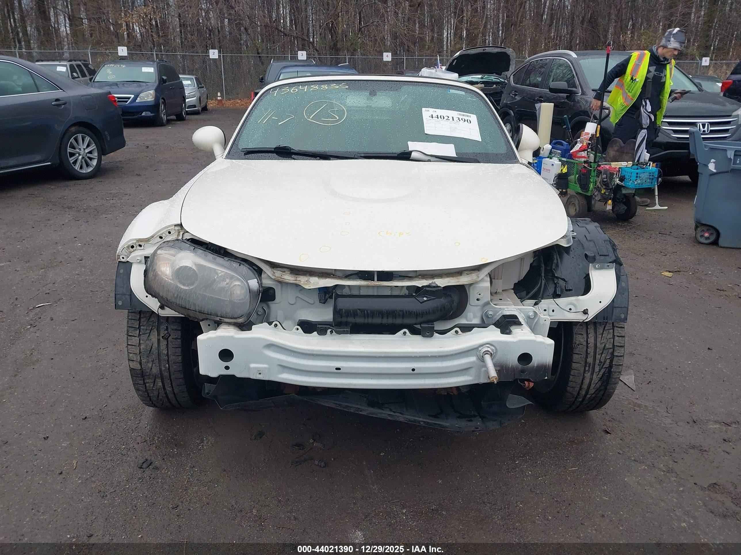 2007 Mazda Mx-5 Grand Touring Белый vin: JM1NC25F270136906