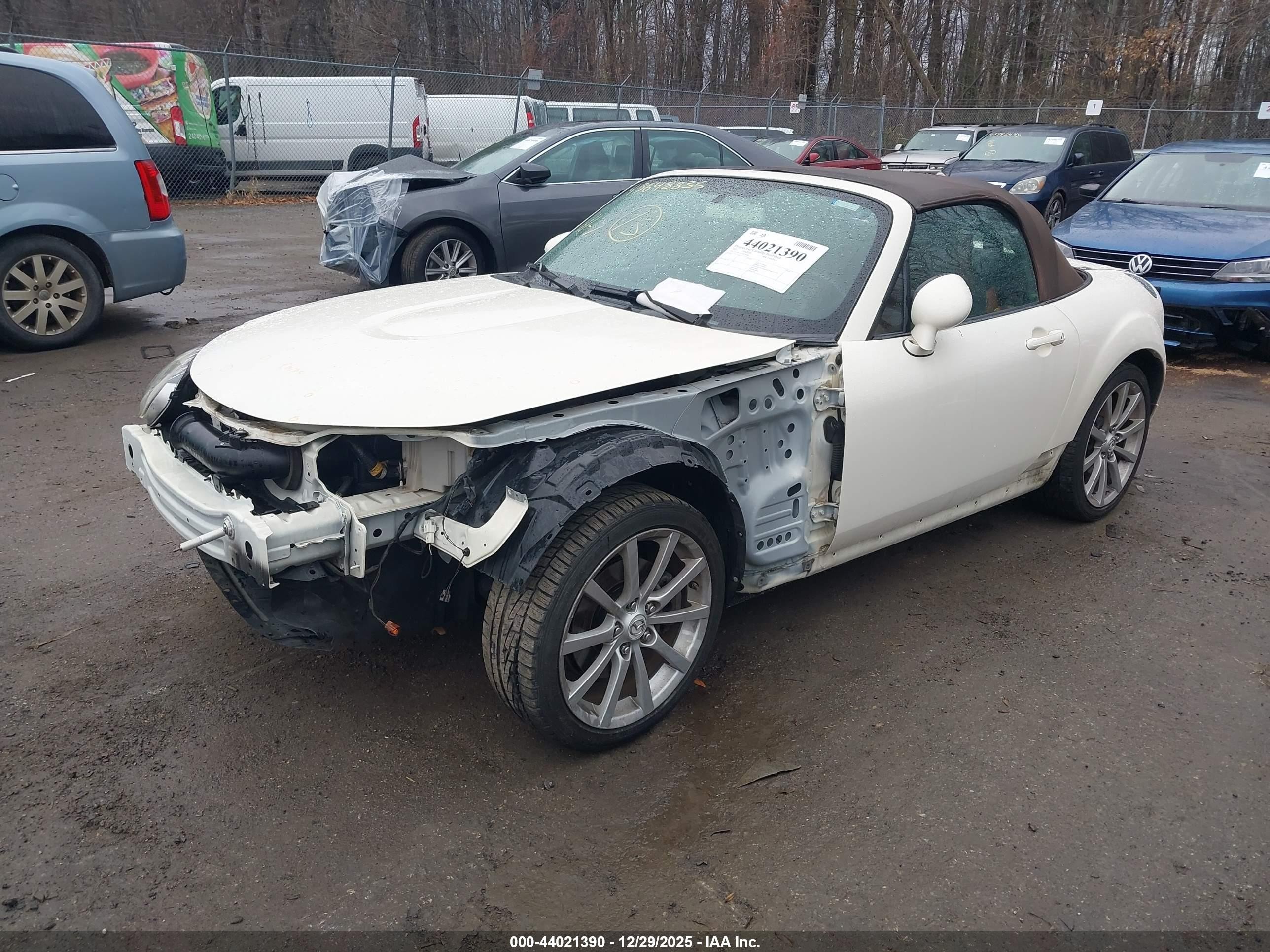 2007 Mazda Mx-5 Grand Touring Белый vin: JM1NC25F270136906