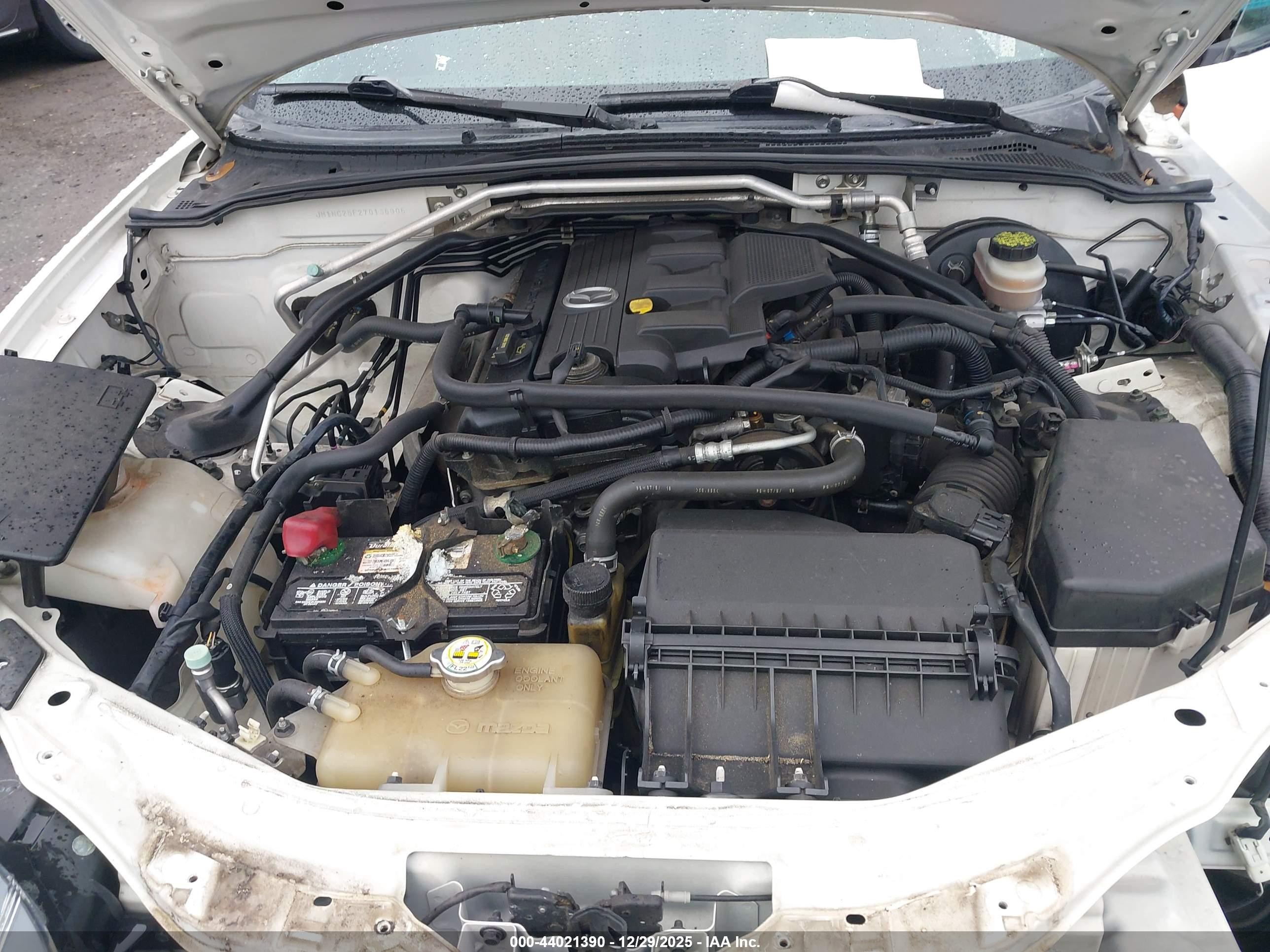 2007 Mazda Mx-5 Grand Touring Белый vin: JM1NC25F270136906