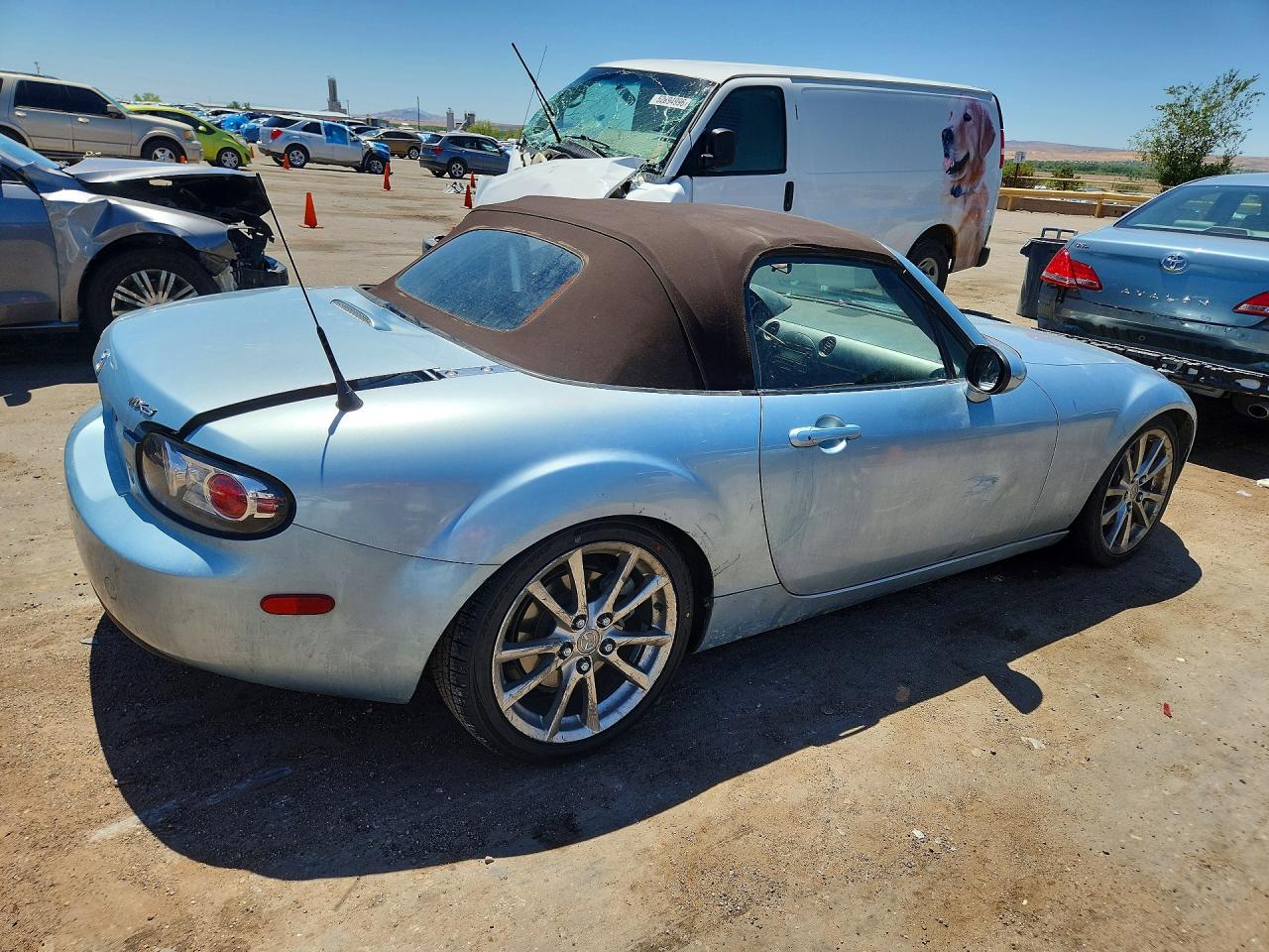 2008 Mazda Mx-5 Miata Blue vin: JM1NC25F280147308