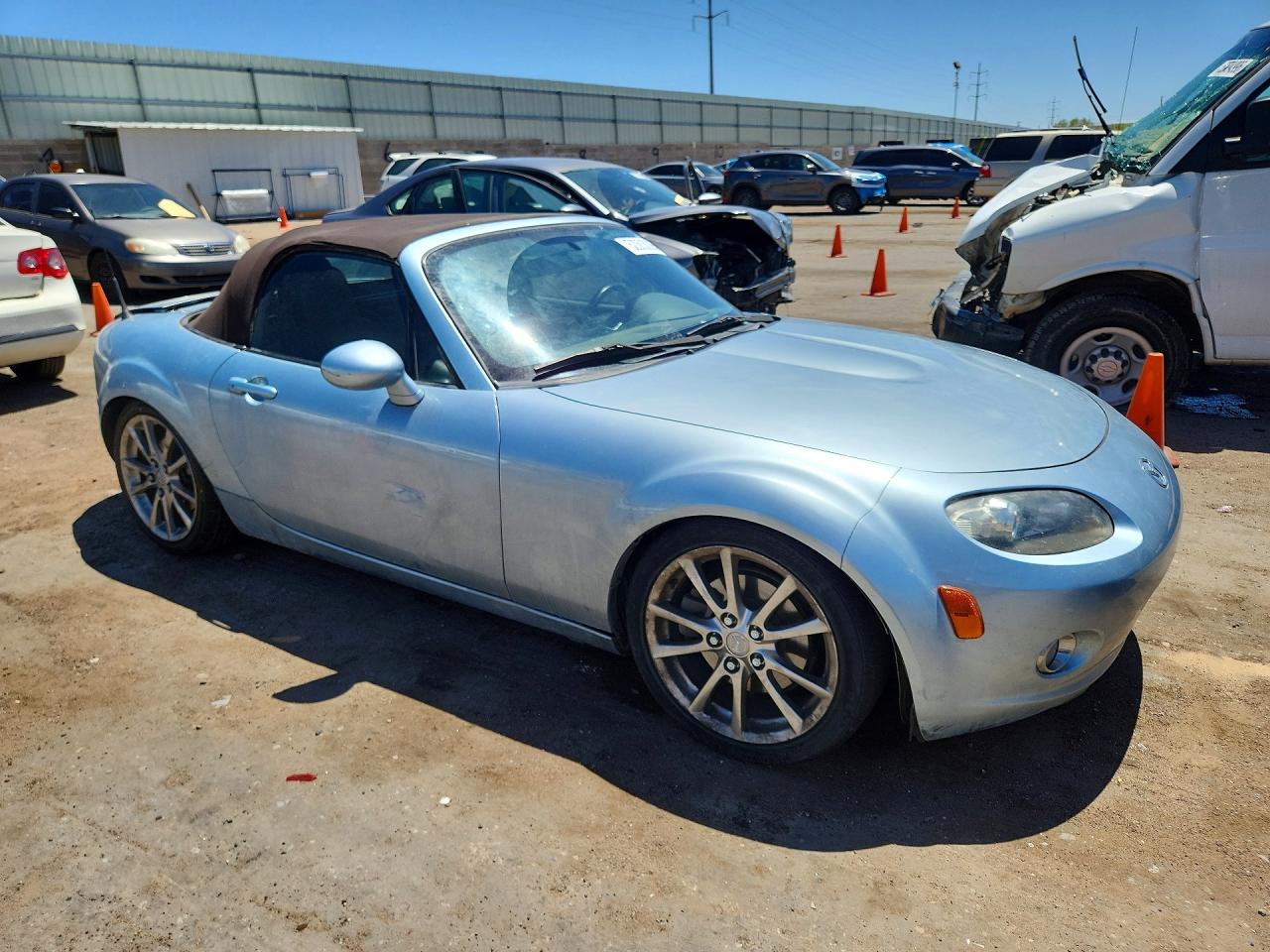 2008 Mazda Mx-5 Miata Blue vin: JM1NC25F280147308