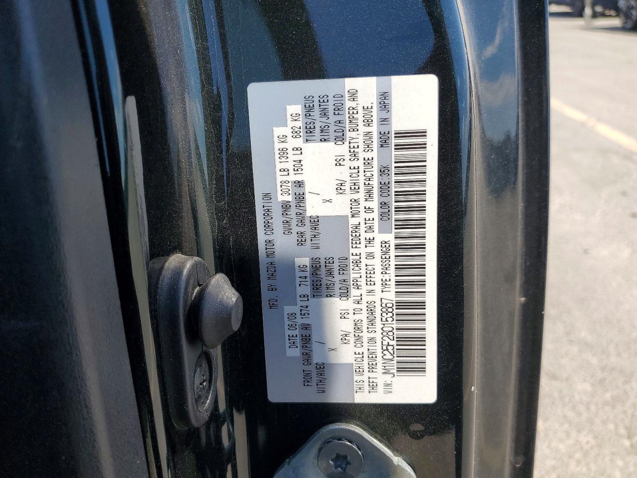 2008 Mazda Mx-5 Miata Зеленый vin: JM1NC25F280153867