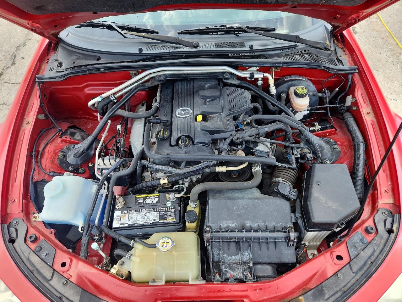 2006 Mazda Mx-5 Miata Red vin: JM1NC25F360100429