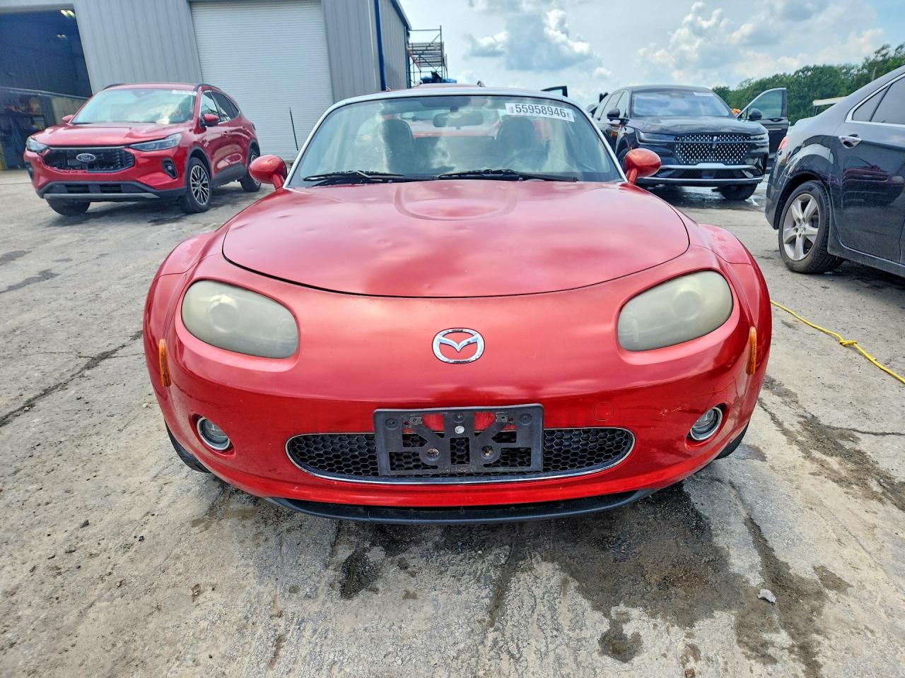 2006 Mazda Mx-5 Miata Red vin: JM1NC25F360100429