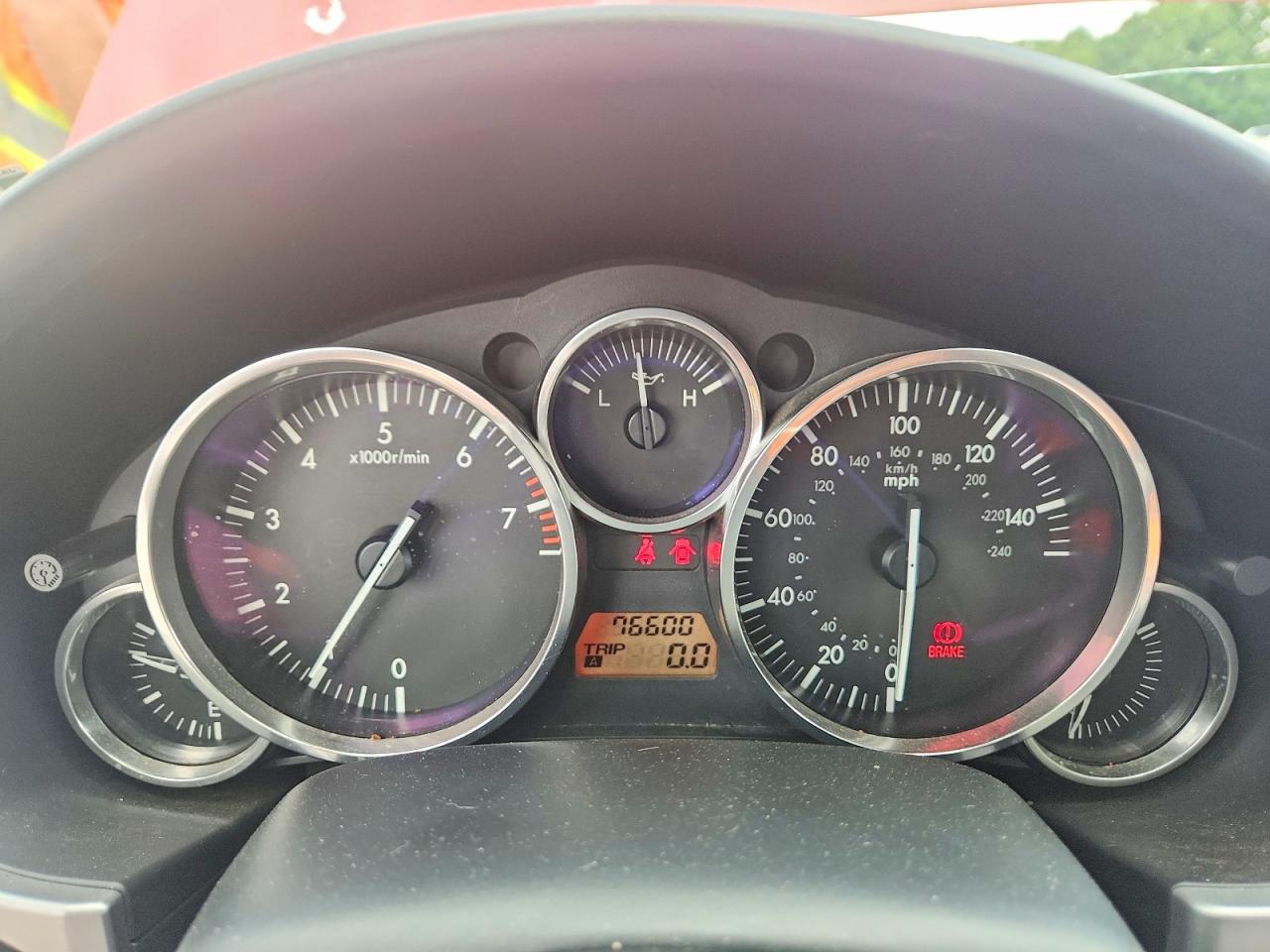 2006 Mazda Mx-5 Miata Red vin: JM1NC25F360100429