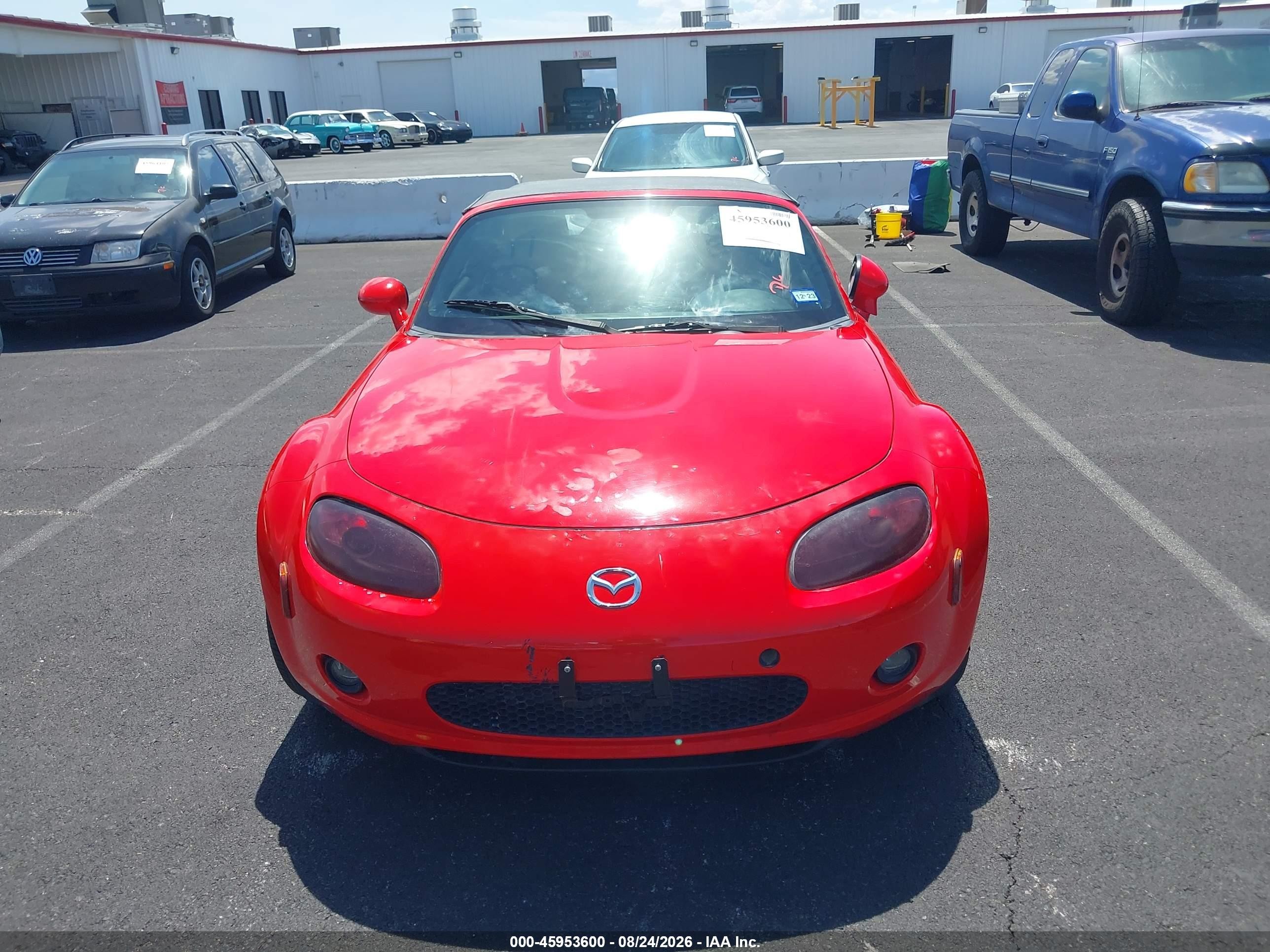 2006 Mazda Mx-5 Sport Red vin: JM1NC25F360114914