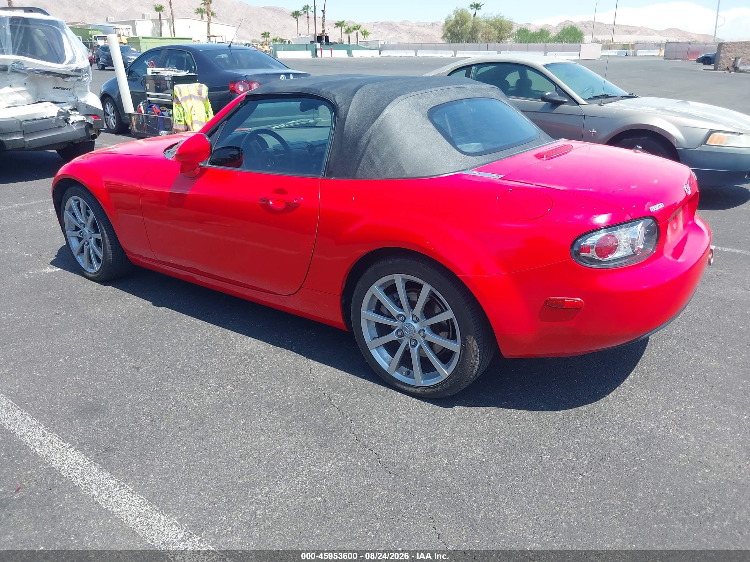 2006 Mazda Mx-5 Sport Red vin: JM1NC25F360114914