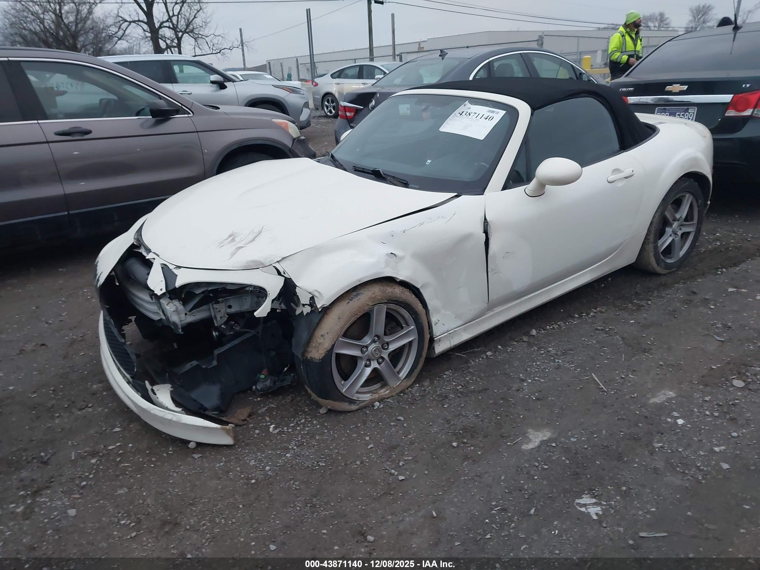 2007 Mazda Mx-5 Sport White vin: JM1NC25F370125364