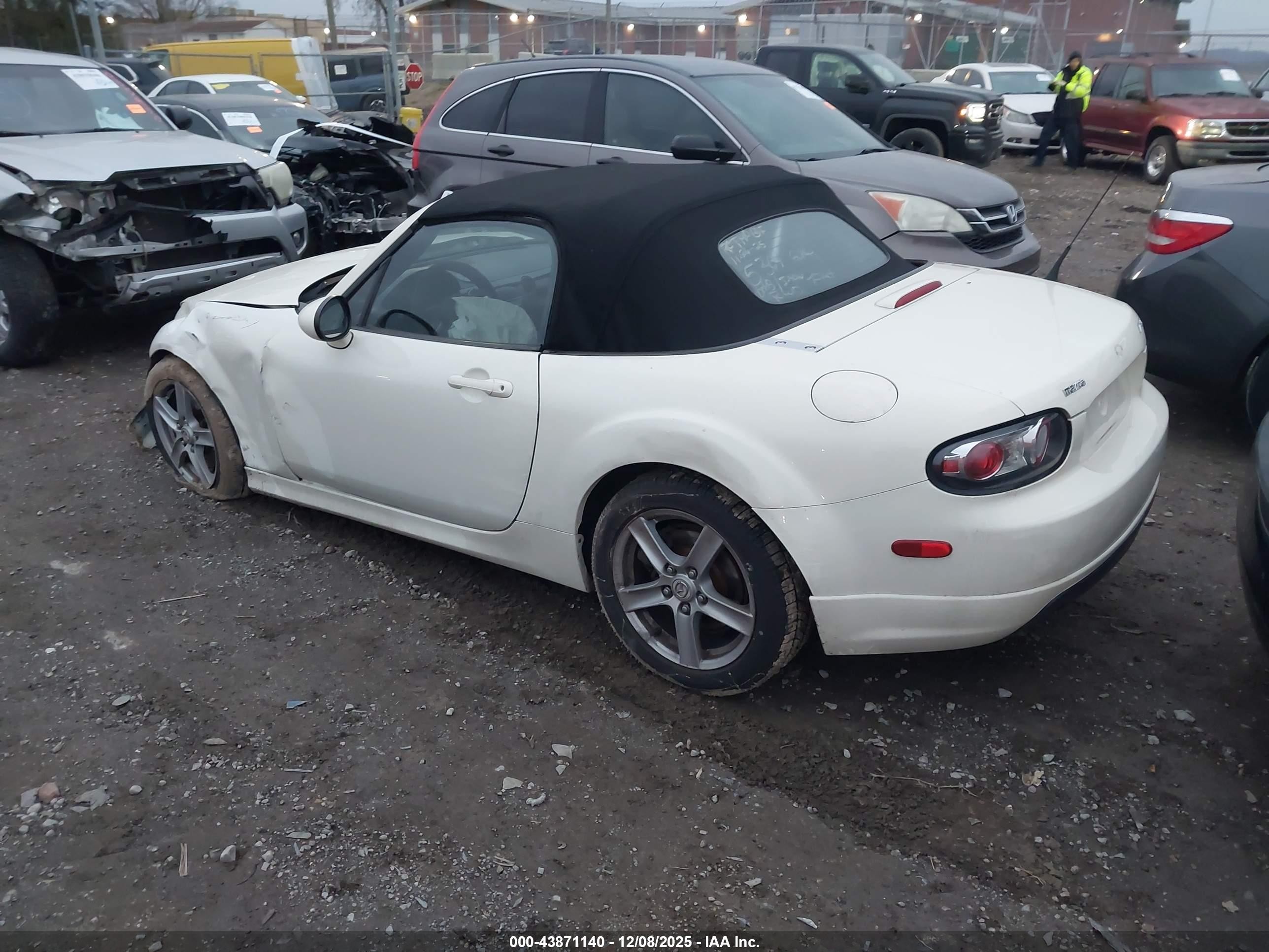 2007 Mazda Mx-5 Sport White vin: JM1NC25F370125364