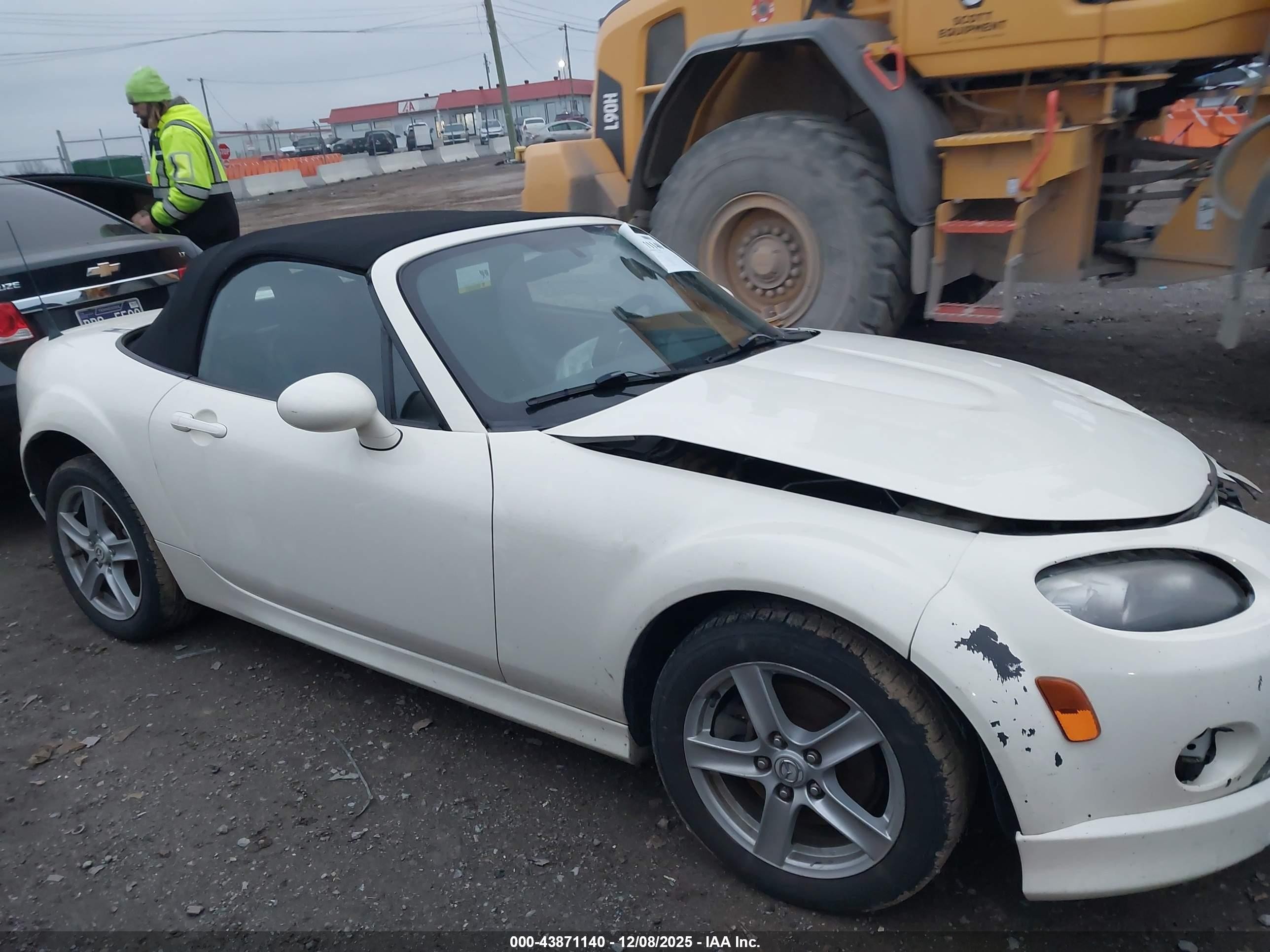 2007 Mazda Mx-5 Sport White vin: JM1NC25F370125364