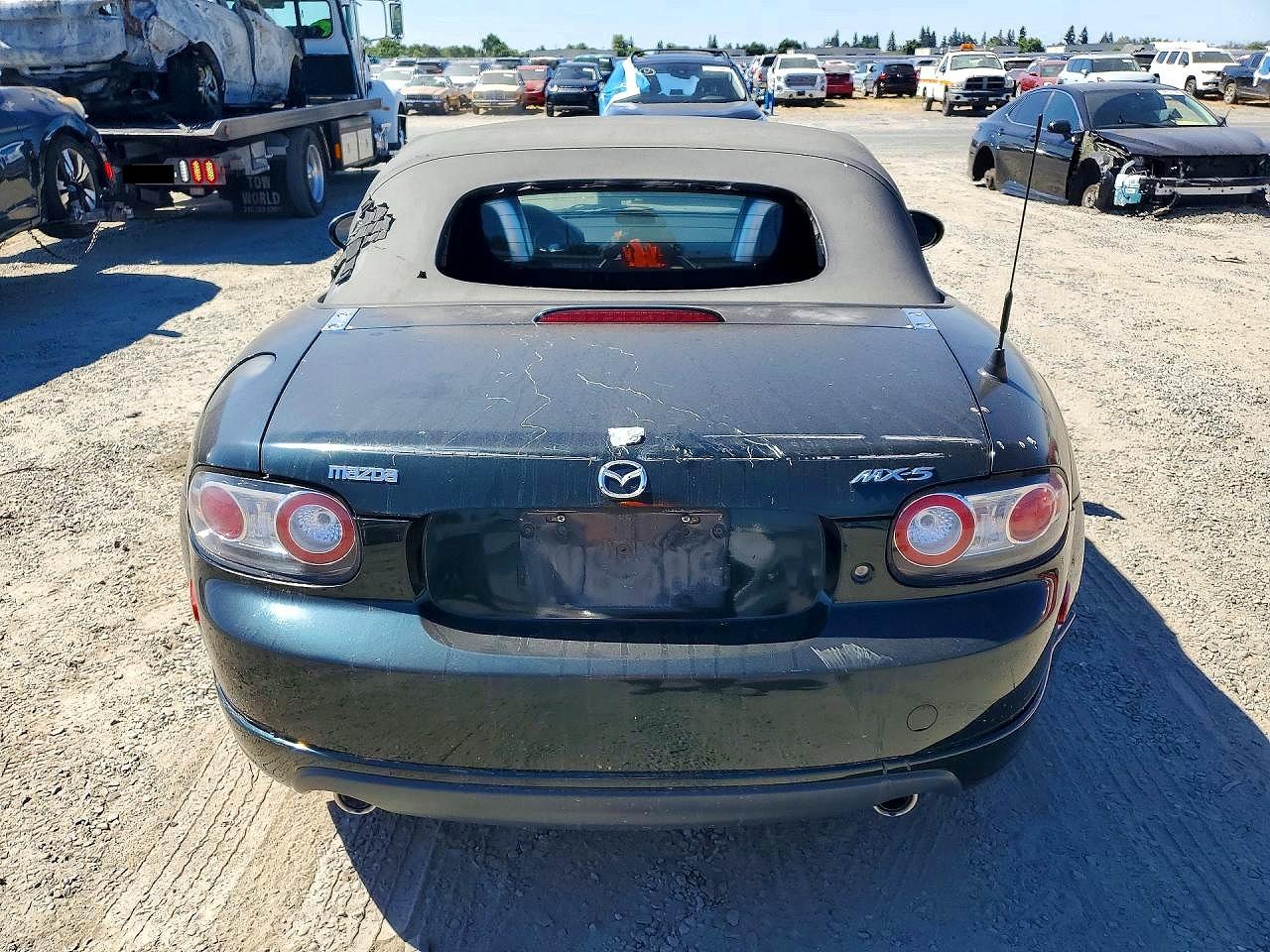 2007 Mazd Mx-5 Miata Black vin: JM1NC25F370130130