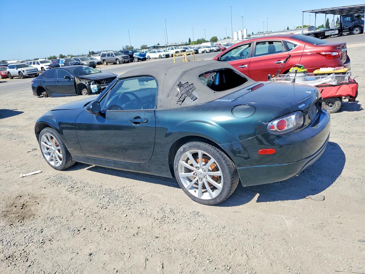 2007 Mazd Mx-5 Miata Black vin: JM1NC25F370130130