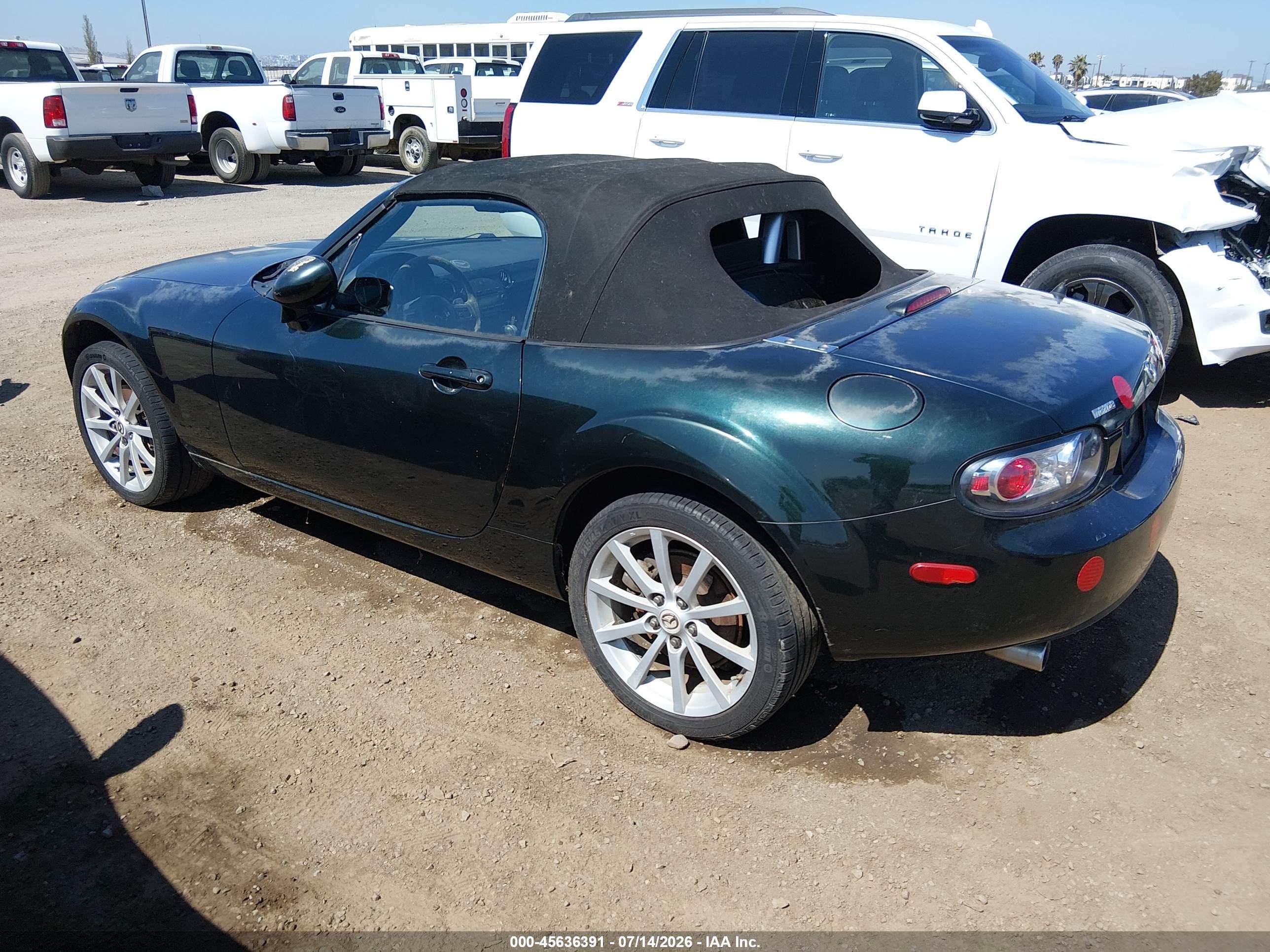 2007 Mazda Mx-5 Touring Green vin: JM1NC25F370134484