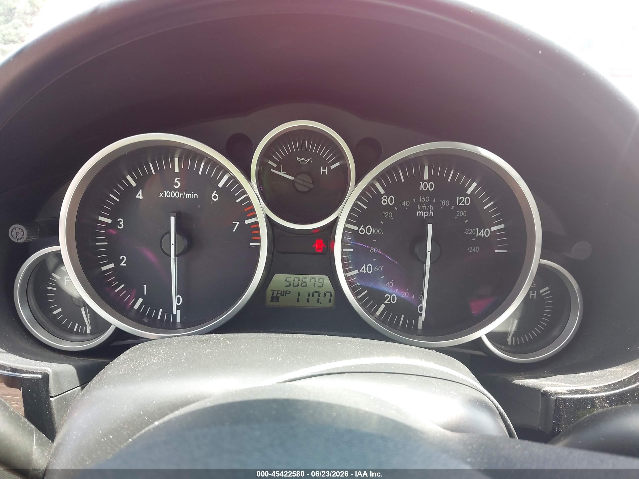 2007 Mazda Mx-5 Sport Red vin: JM1NC25F370136462