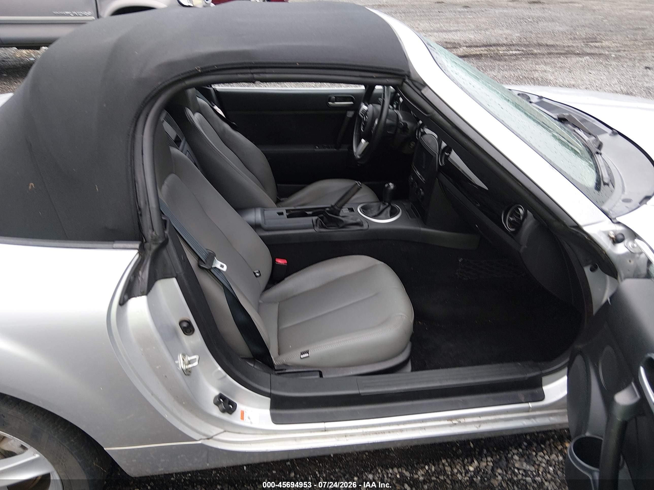 2008 Mazda Mx-5 Sport Silver vin: JM1NC25F380139489