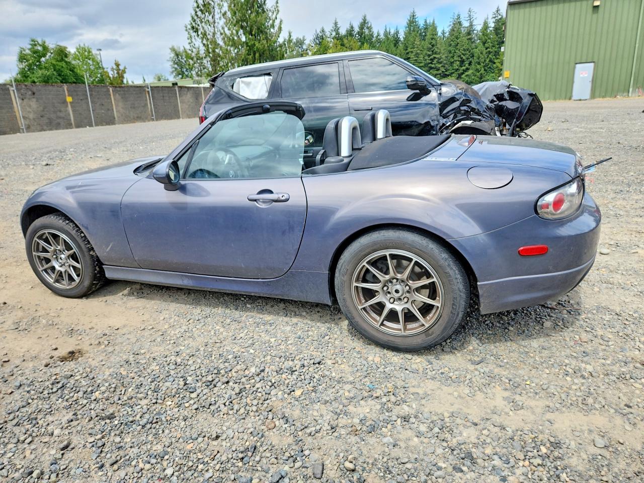 2008 Mazda Mx-5 Miata Base Gray vin: JM1NC25F380148063