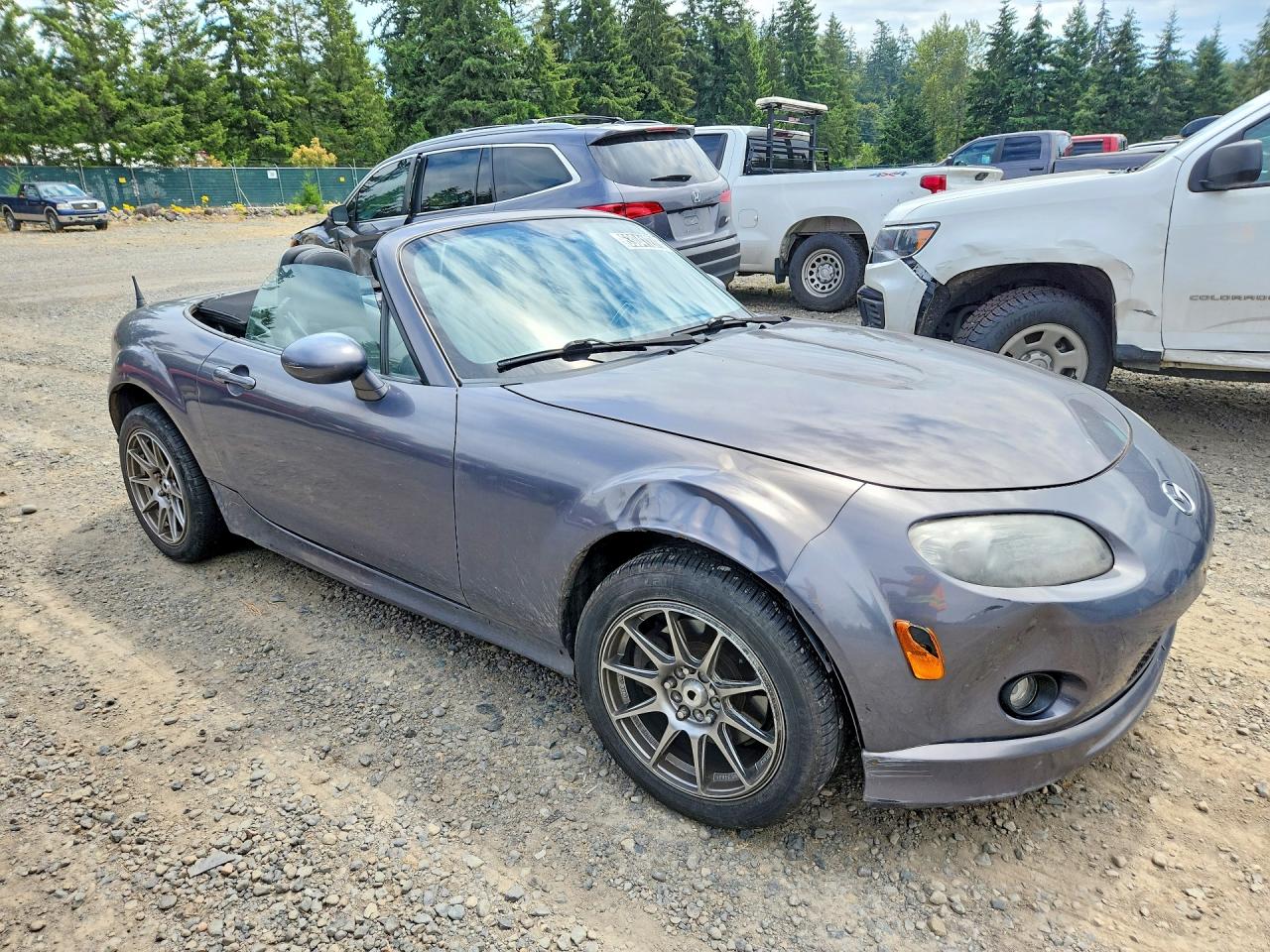 2008 Mazda Mx-5 Miata Base Gray vin: JM1NC25F380148063