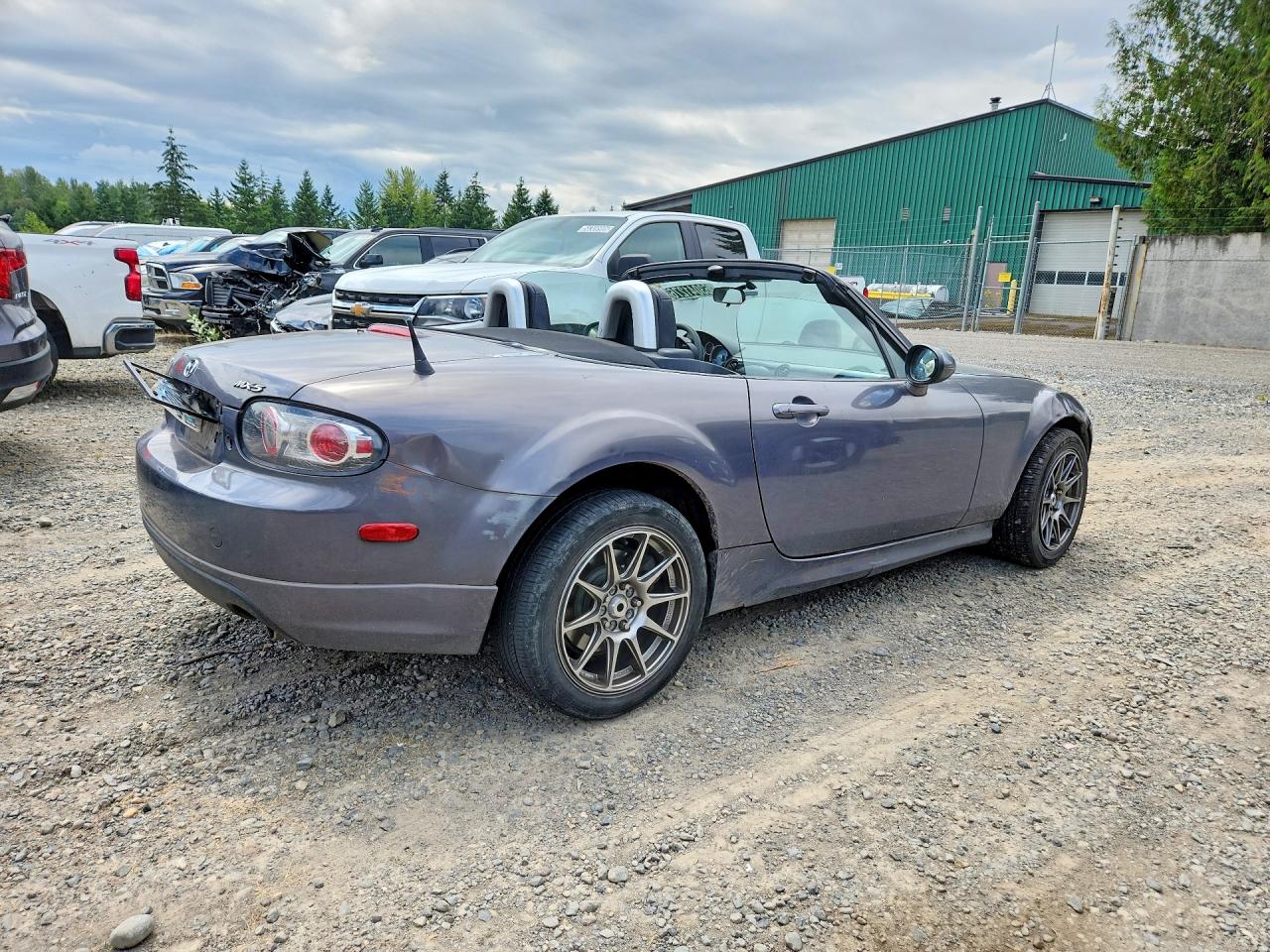 2008 Mazda Mx-5 Miata Base Gray vin: JM1NC25F380148063