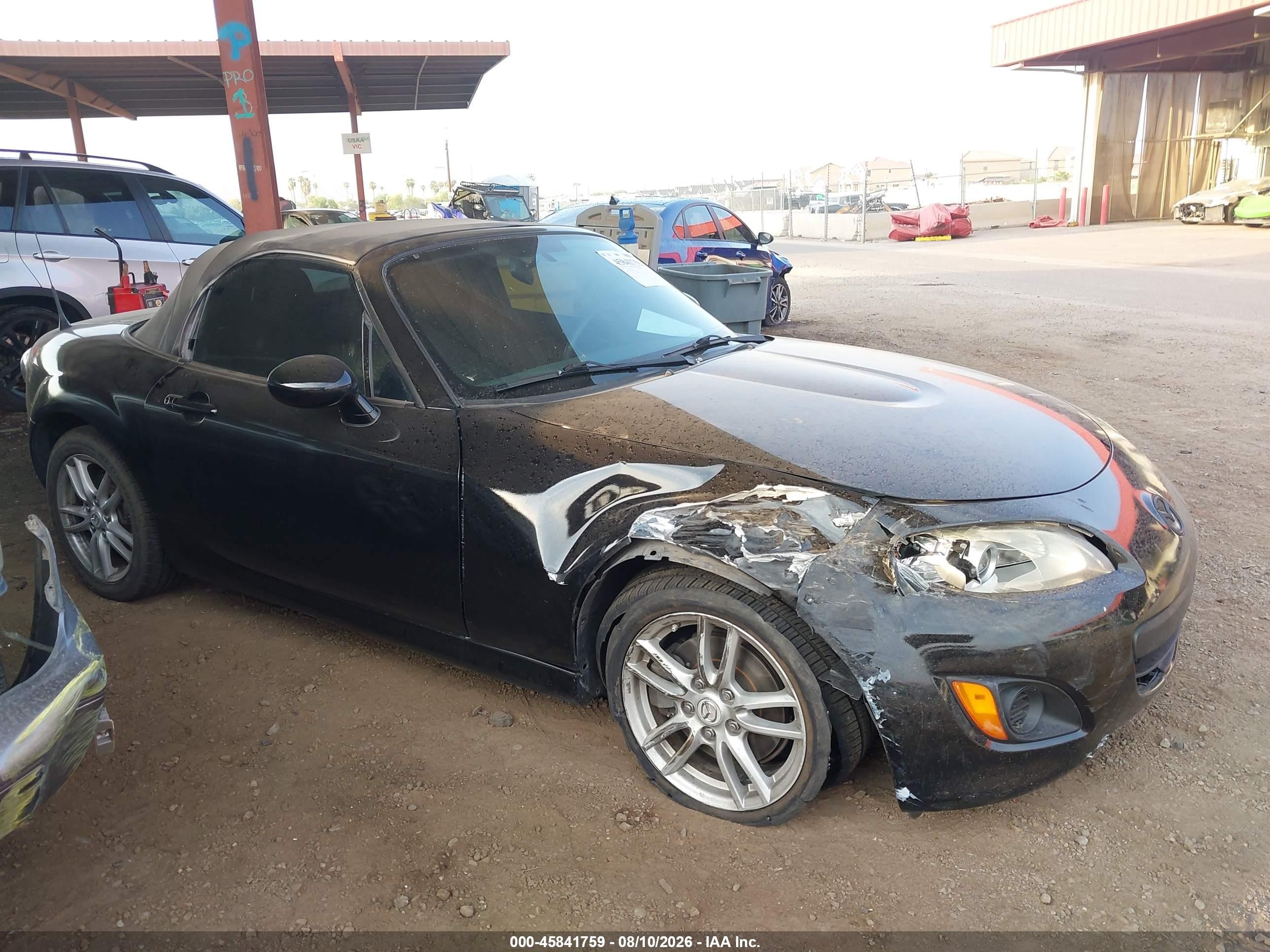 2009 Mazda Mx-5 Miata Sport Black vin: JM1NC25F390203595