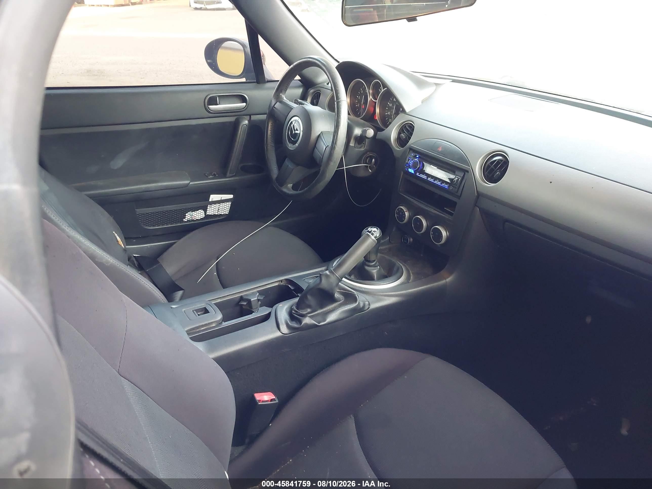 2009 Mazda Mx-5 Miata Sport Black vin: JM1NC25F390203595
