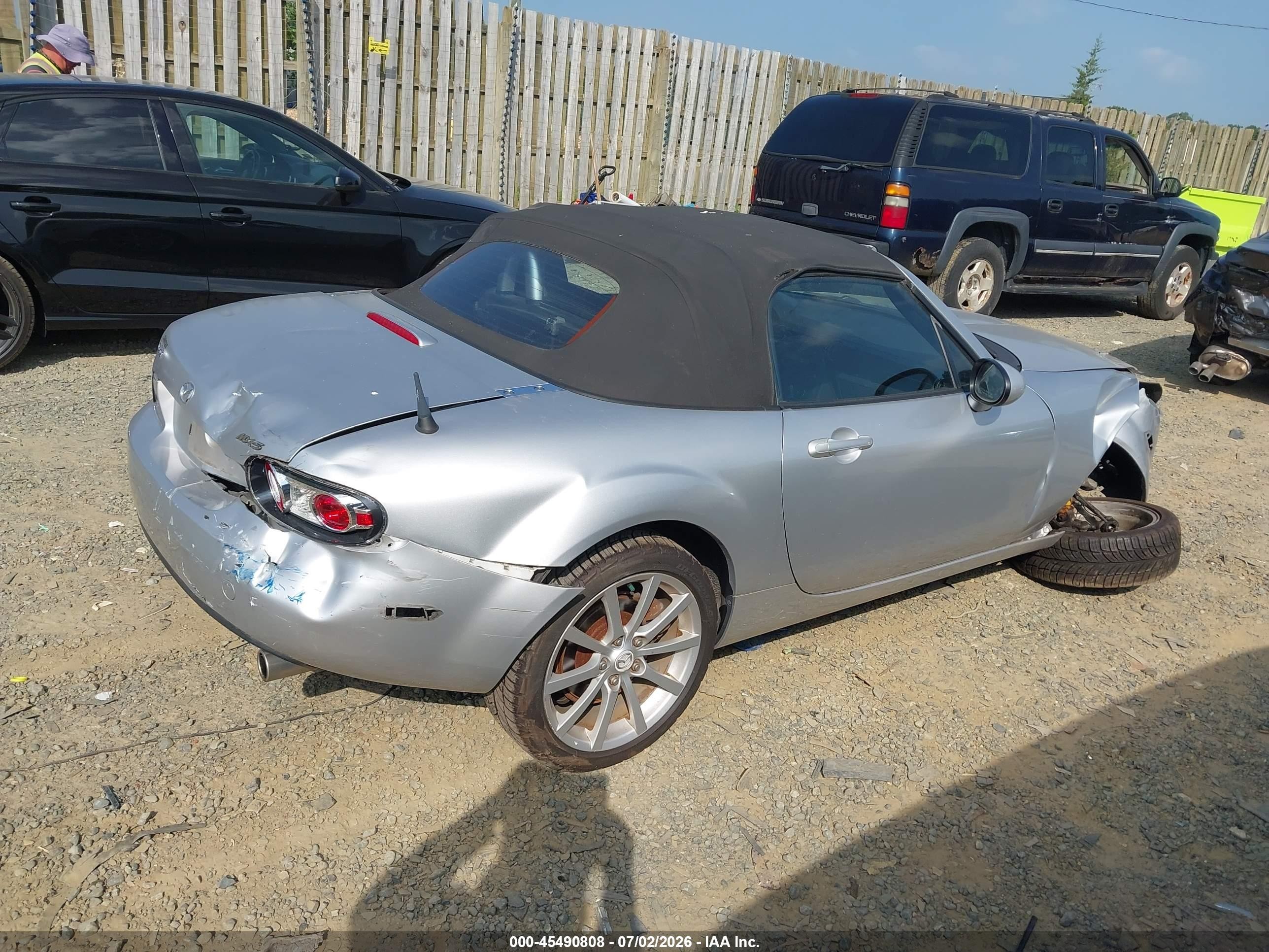 2006 Mazda Mx-5 Sport Silver vin: JM1NC25F460102917
