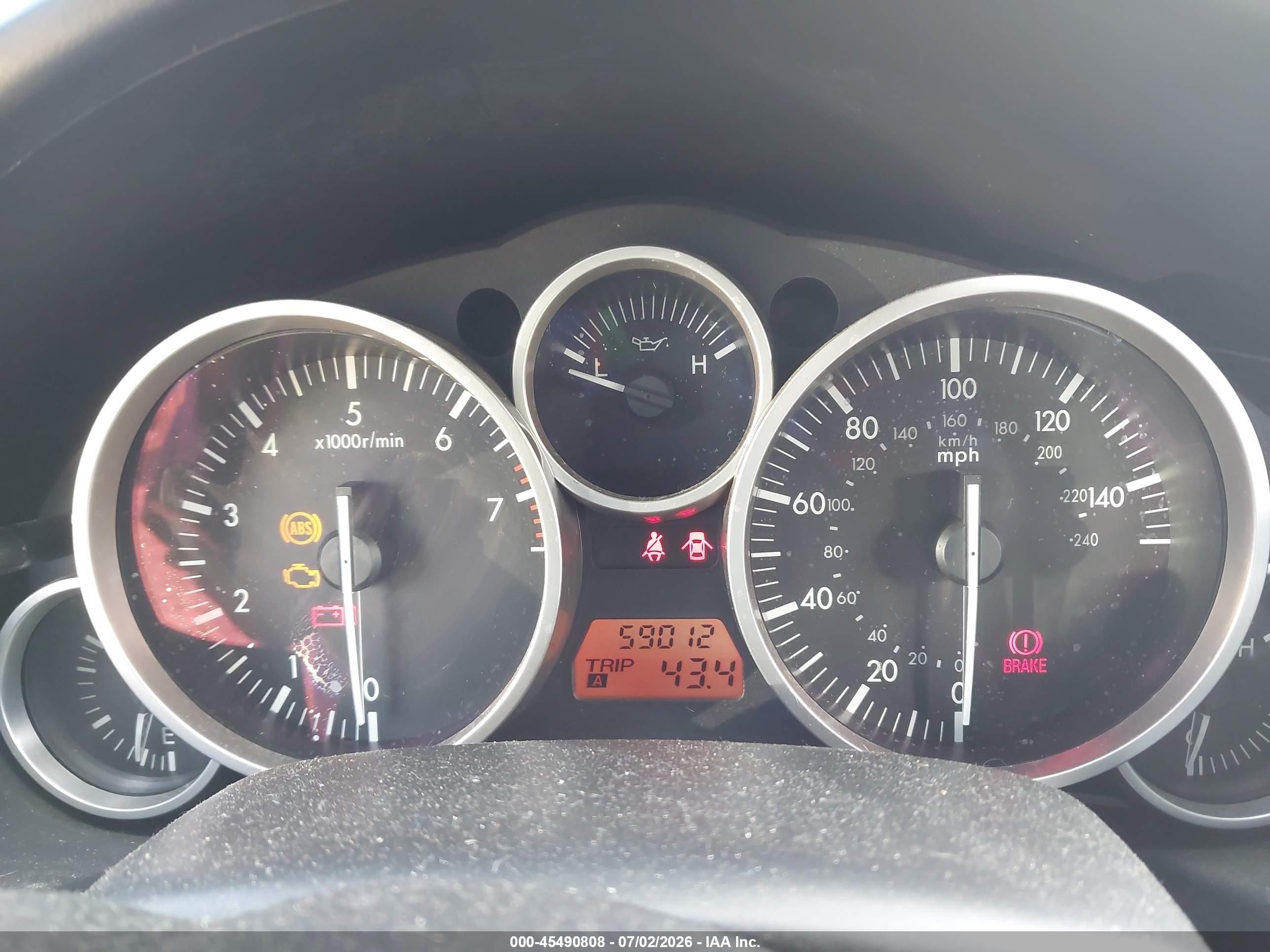 2006 Mazda Mx-5 Sport Silver vin: JM1NC25F460102917