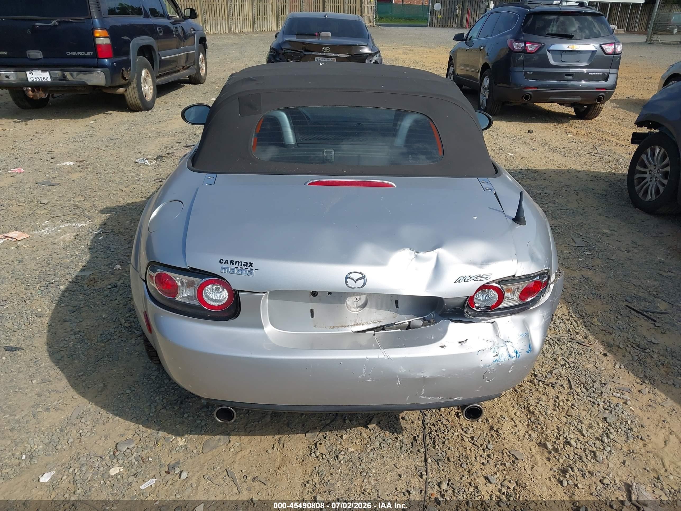 2006 Mazda Mx-5 Sport Silver vin: JM1NC25F460102917