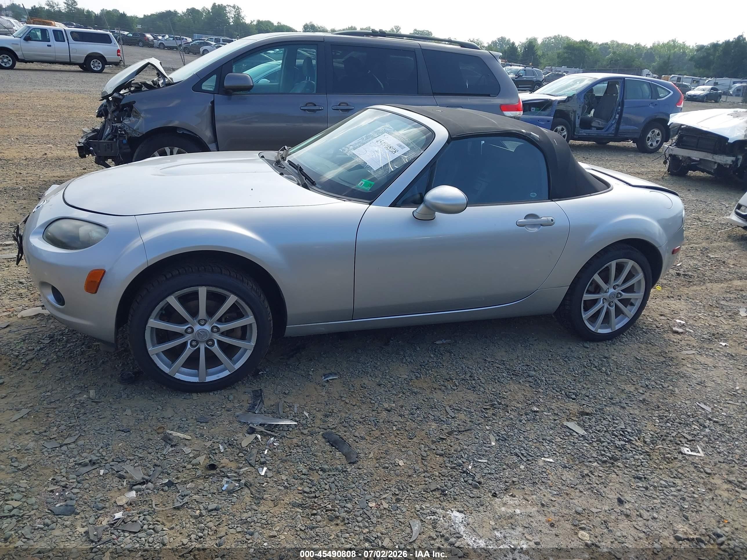 2006 Mazda Mx-5 Sport Silver vin: JM1NC25F460102917