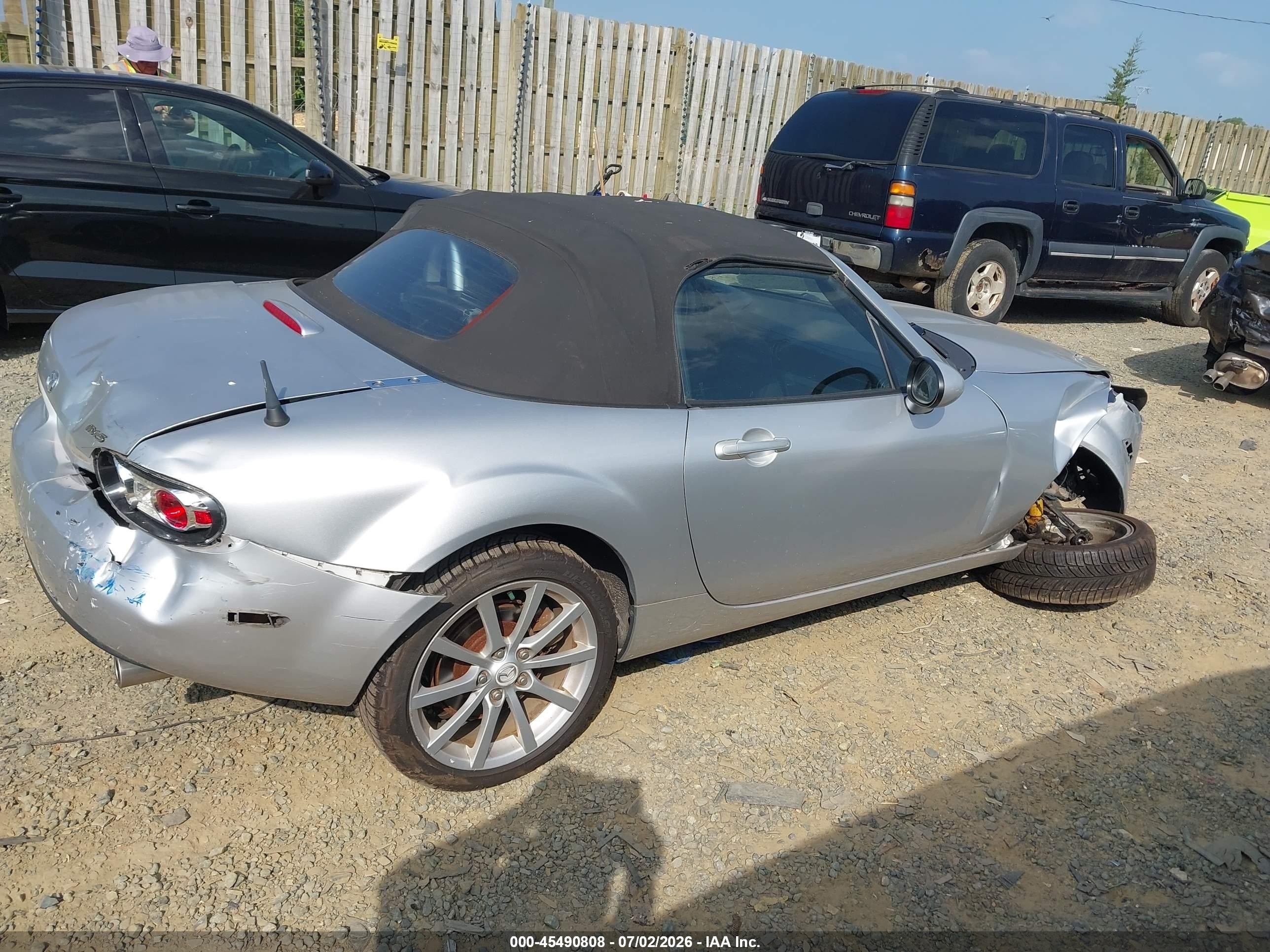 2006 Mazda Mx-5 Sport Silver vin: JM1NC25F460102917