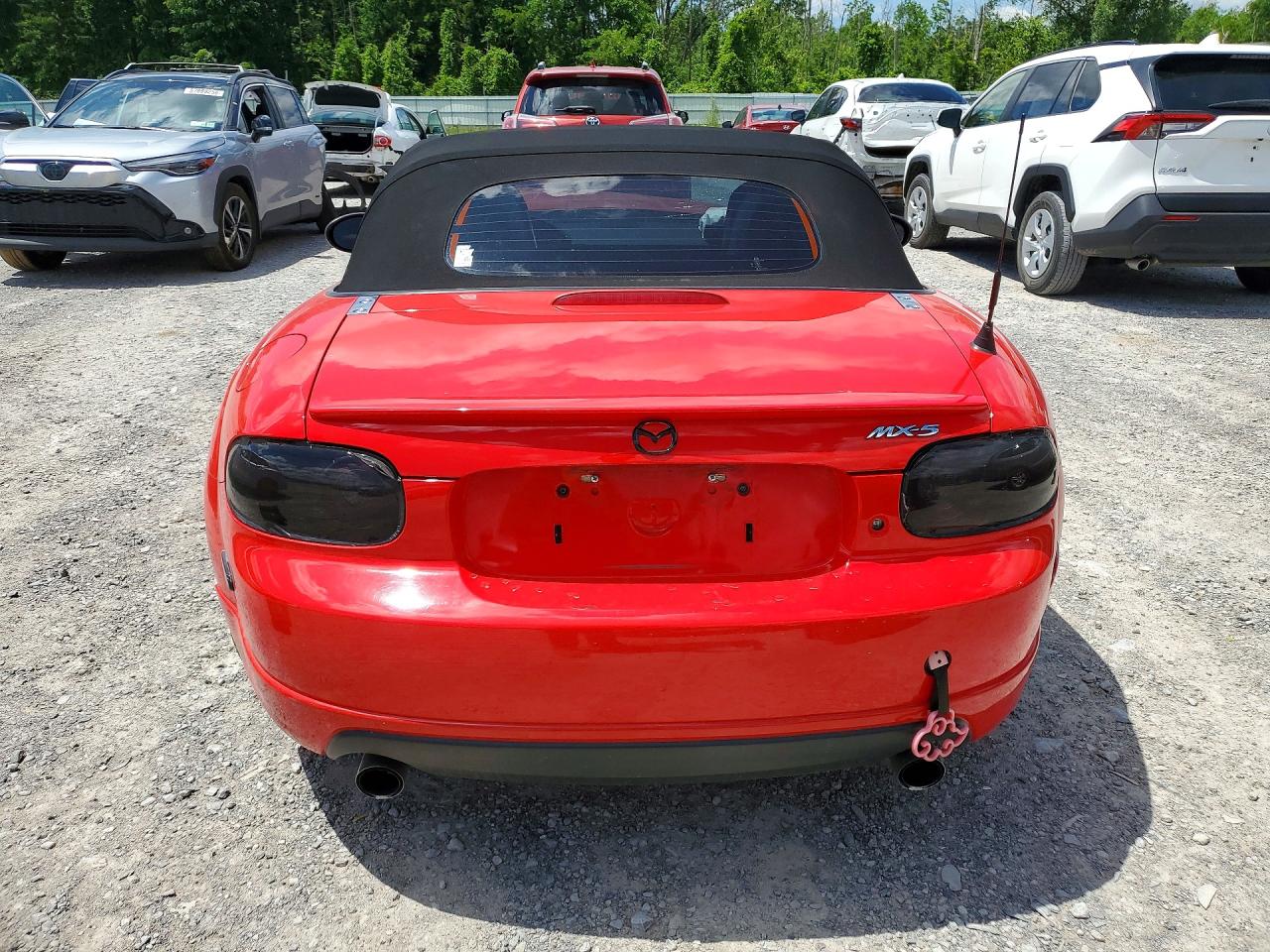 2006 Mazda Mx-5 Miata Red vin: JM1NC25F460113304
