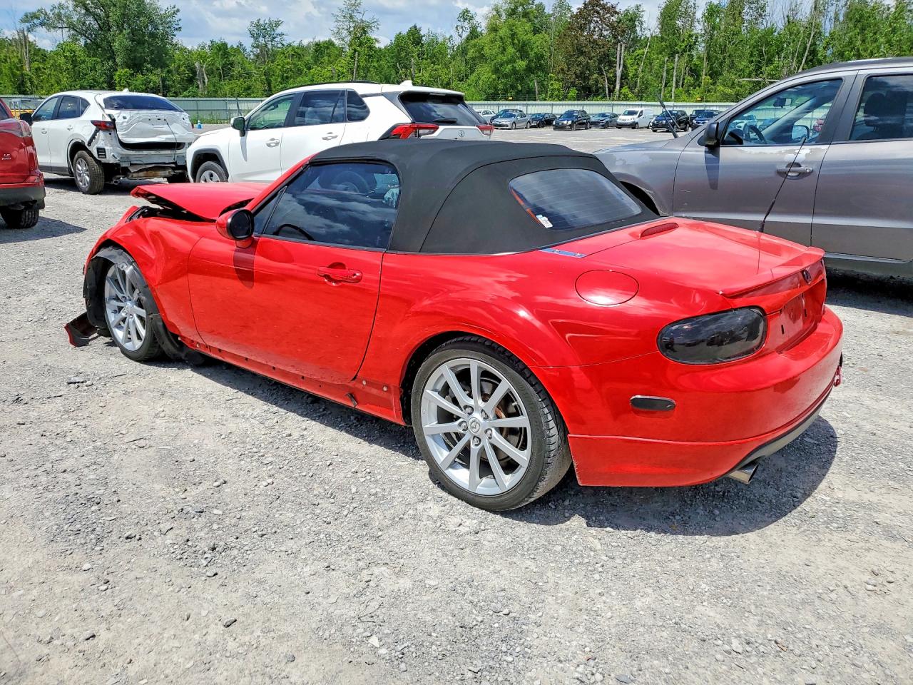 2006 Mazda Mx-5 Miata Red vin: JM1NC25F460113304