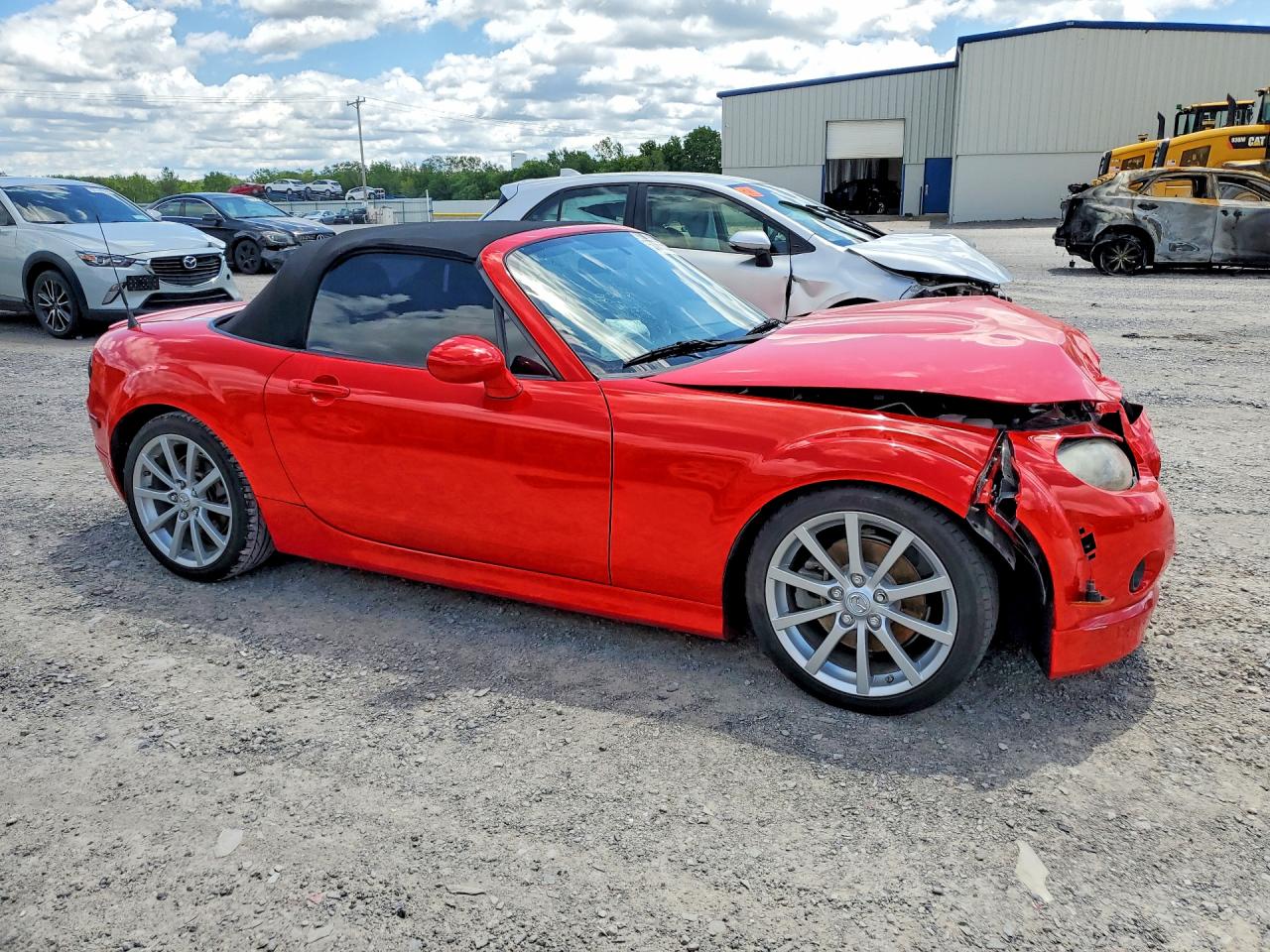 2006 Mazda Mx-5 Miata Red vin: JM1NC25F460113304