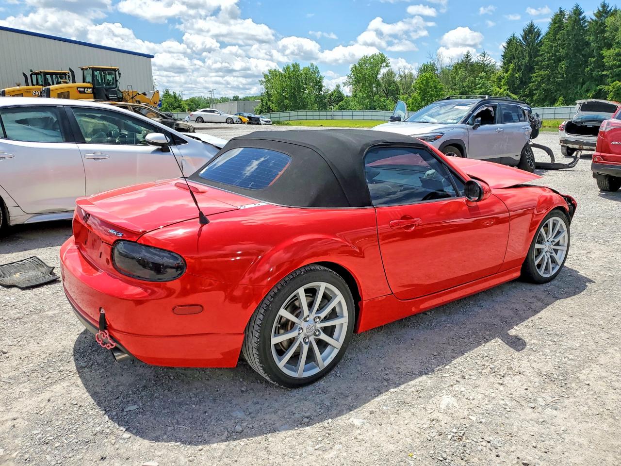 2006 Mazda Mx-5 Miata Red vin: JM1NC25F460113304