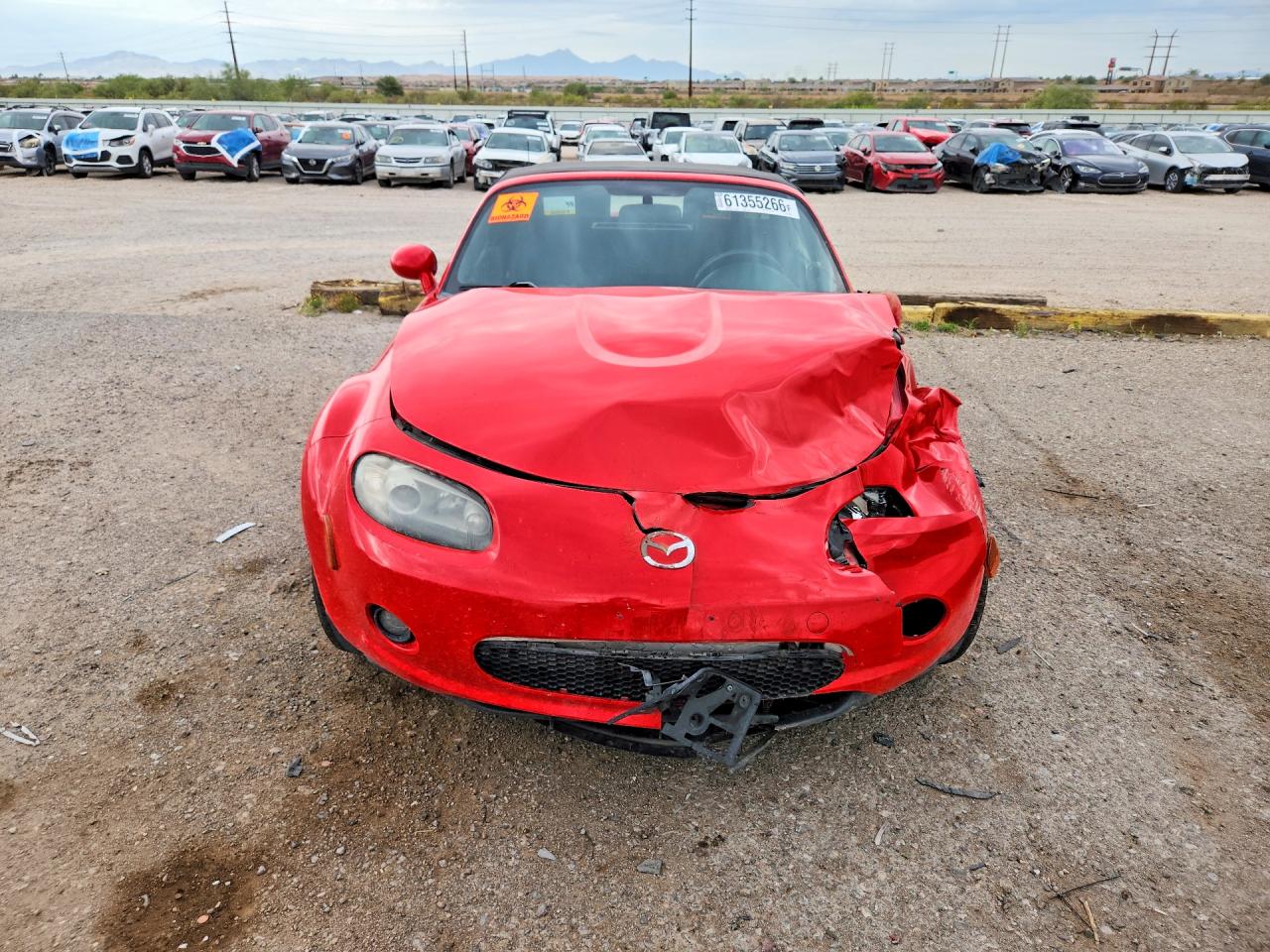 2006 Mazda Mx-5 Miata Red vin: JM1NC25F460120835