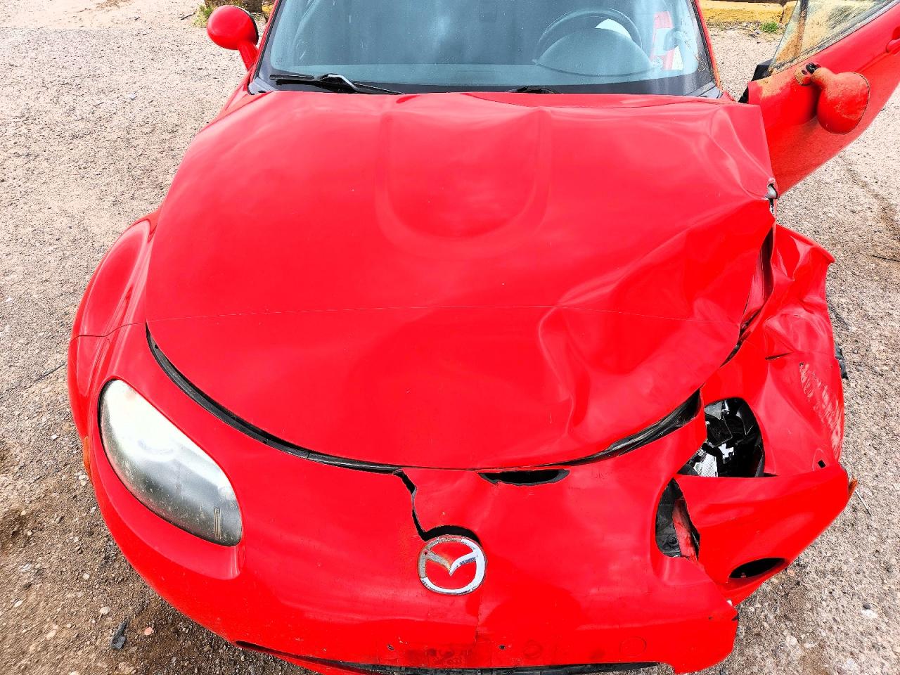 2006 Mazda Mx-5 Miata Red vin: JM1NC25F460120835