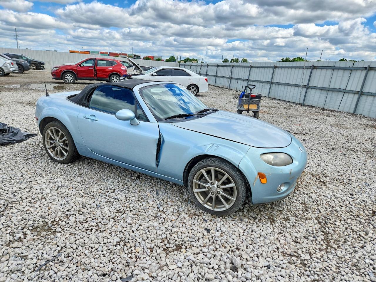 2008 Mazda Mx-5 Miata Blue vin: JM1NC25F480147374