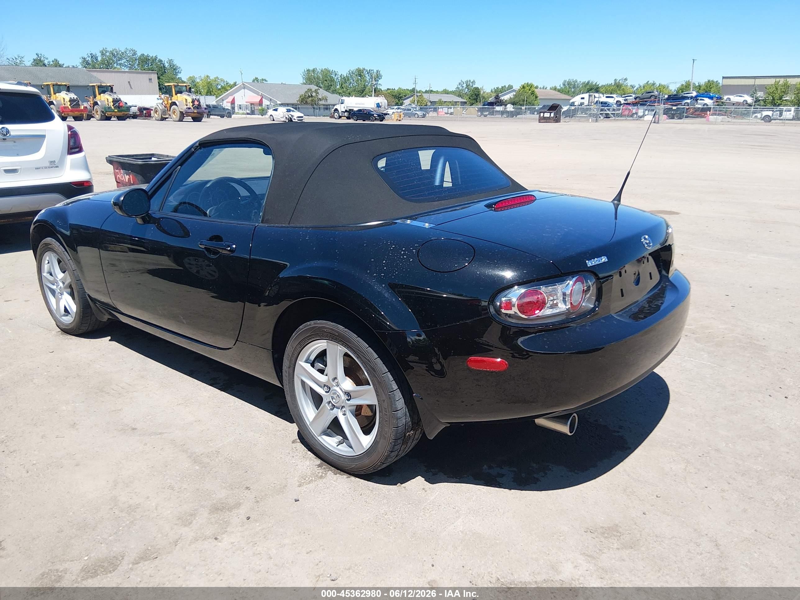 2006 Mazda Mx-5 Touring Black vin: JM1NC25F560104580