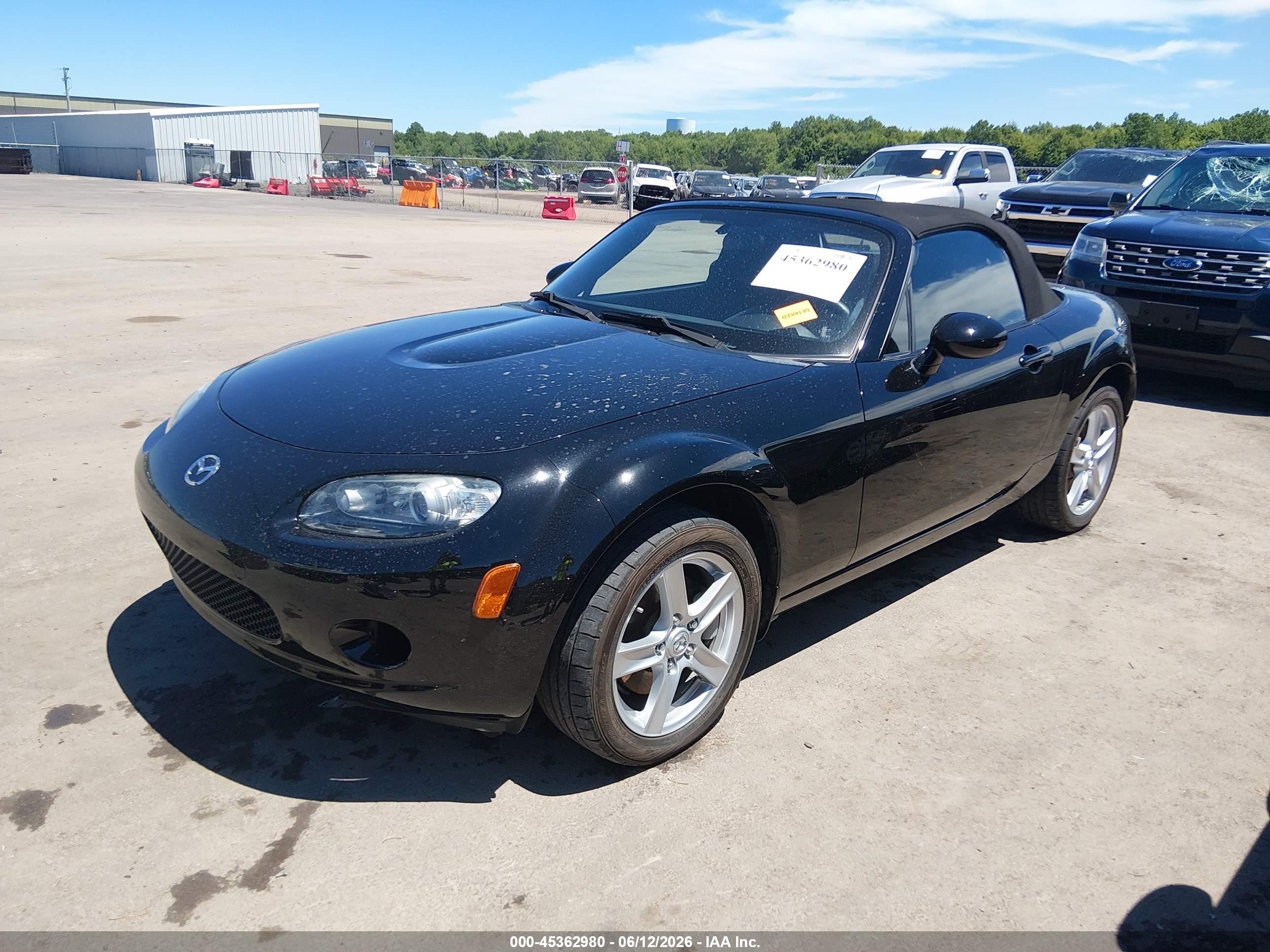 2006 Mazda Mx-5 Touring Black vin: JM1NC25F560104580