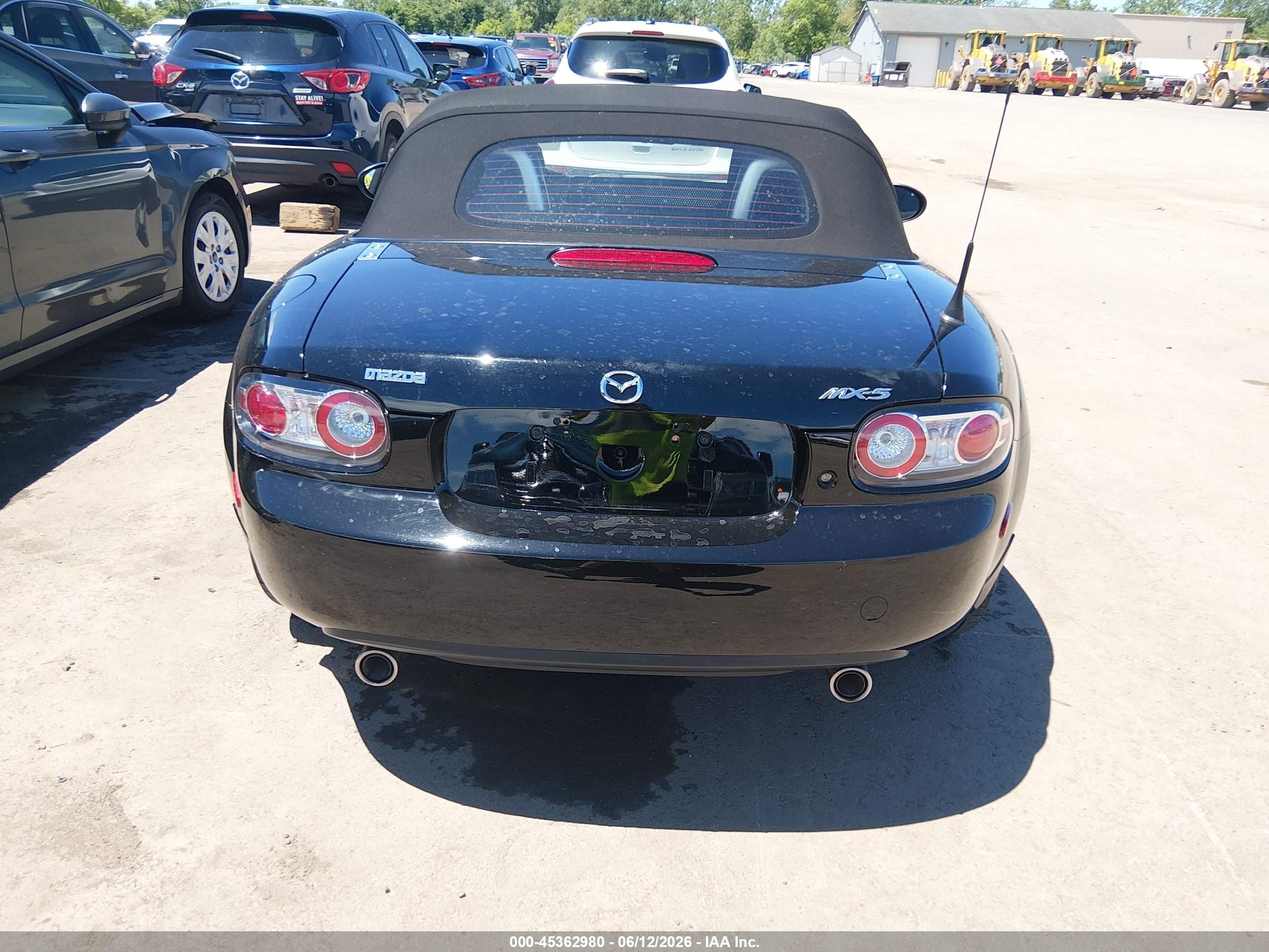 2006 Mazda Mx-5 Touring Black vin: JM1NC25F560104580