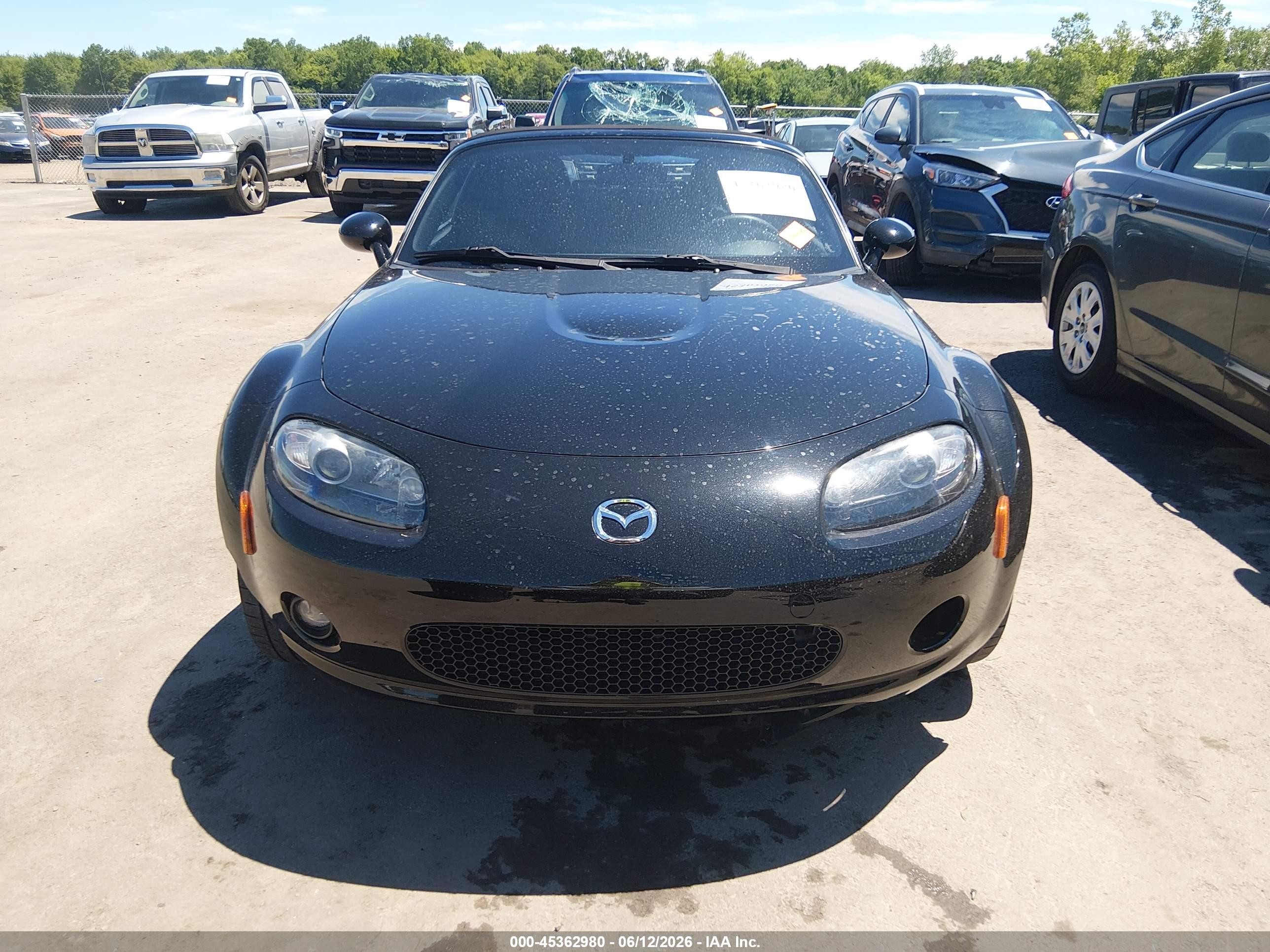 2006 Mazda Mx-5 Touring Black vin: JM1NC25F560104580